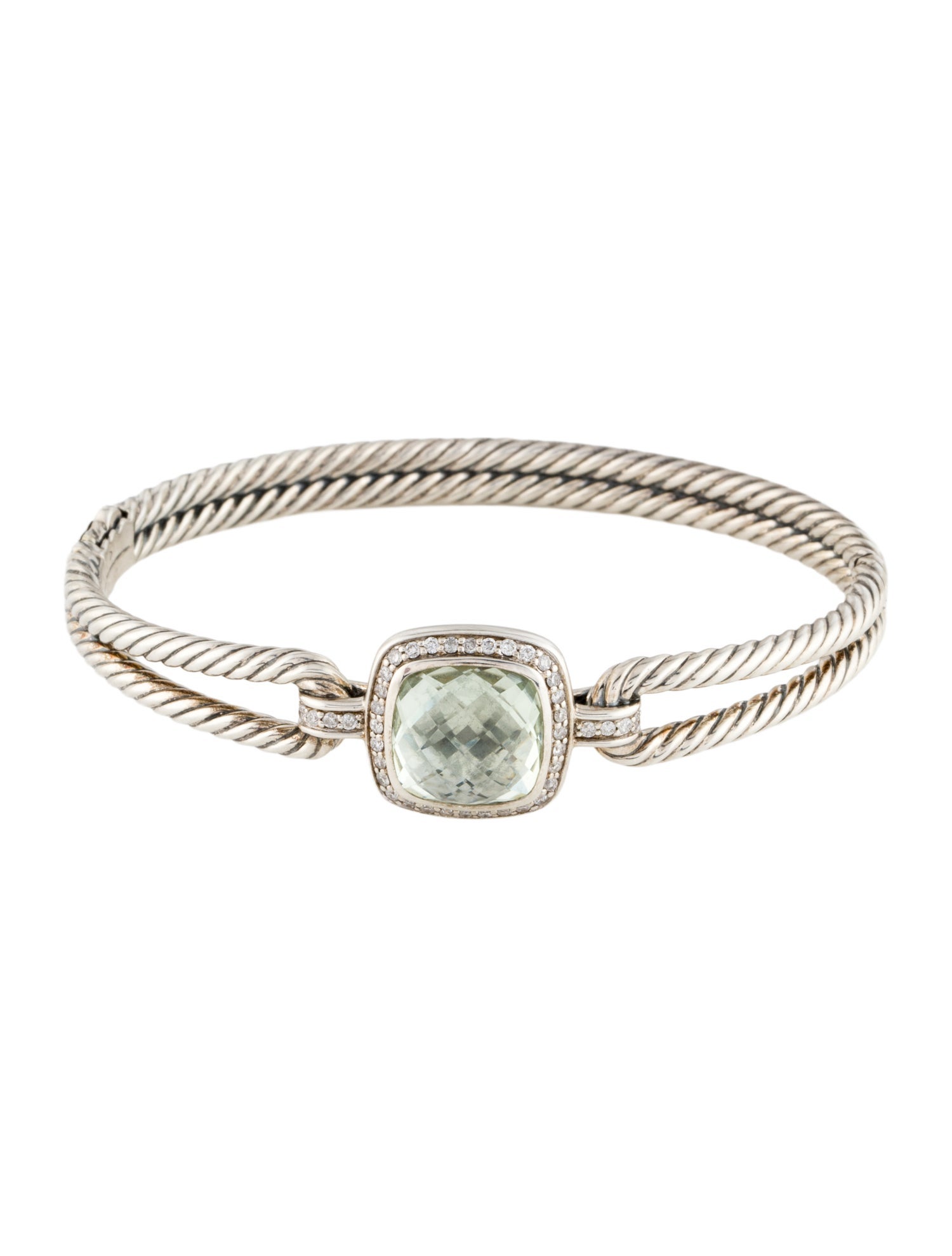 David Yurman Prasiolite & Diamond Albion Bracelet