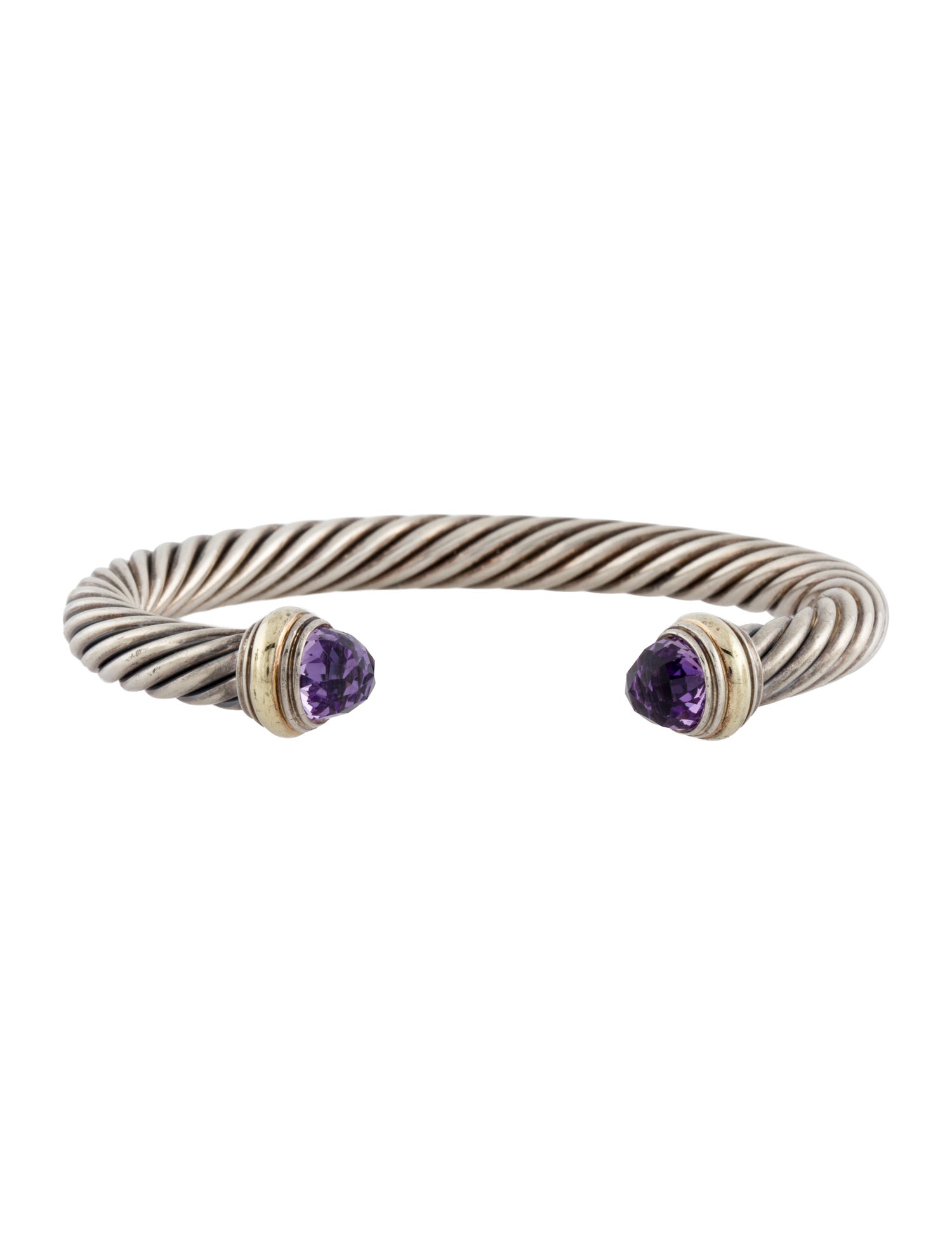 David Yurman Amethyst Classic Cable Bracelet