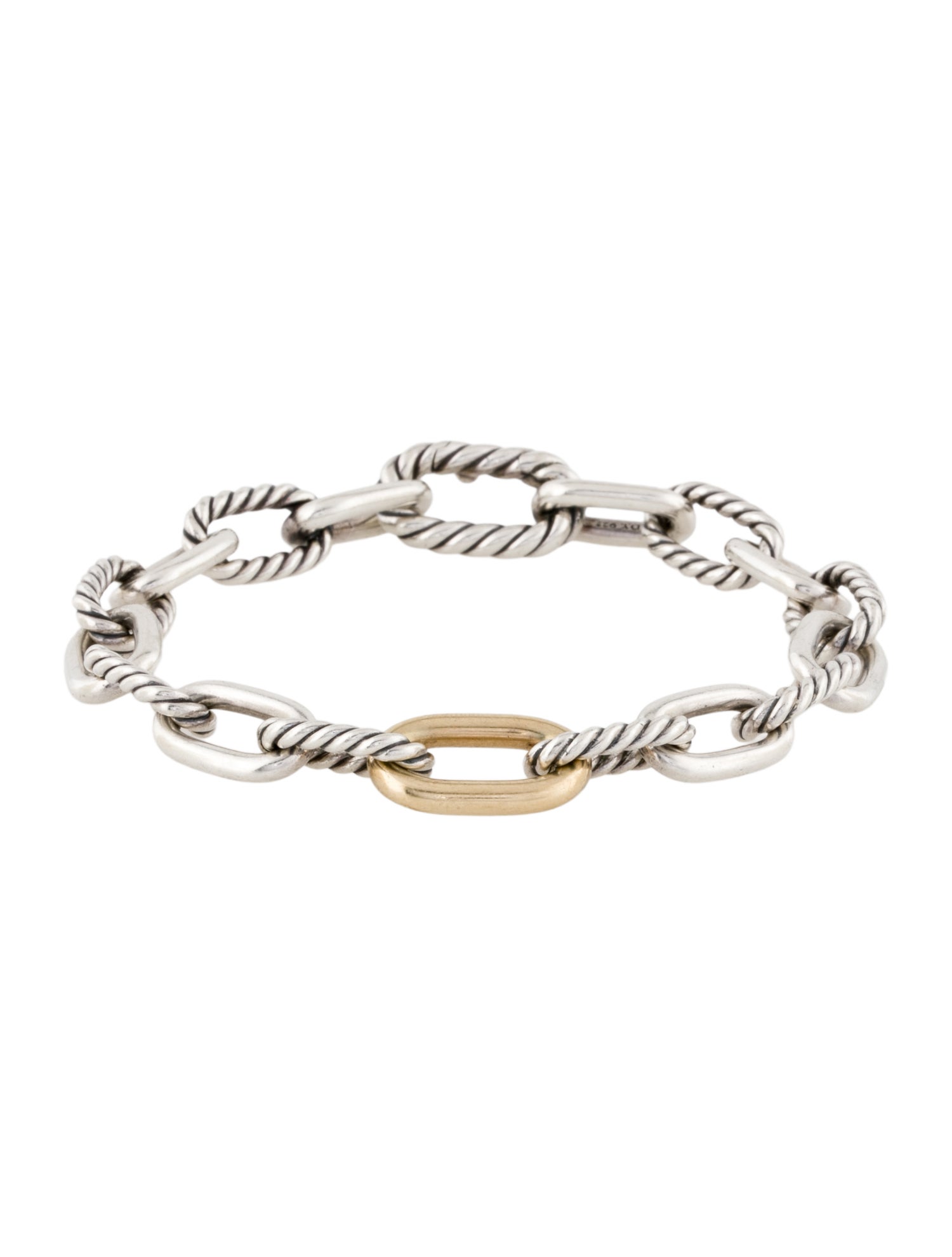 David Yurman Two-Tone DY Madison® Chain Bracelet