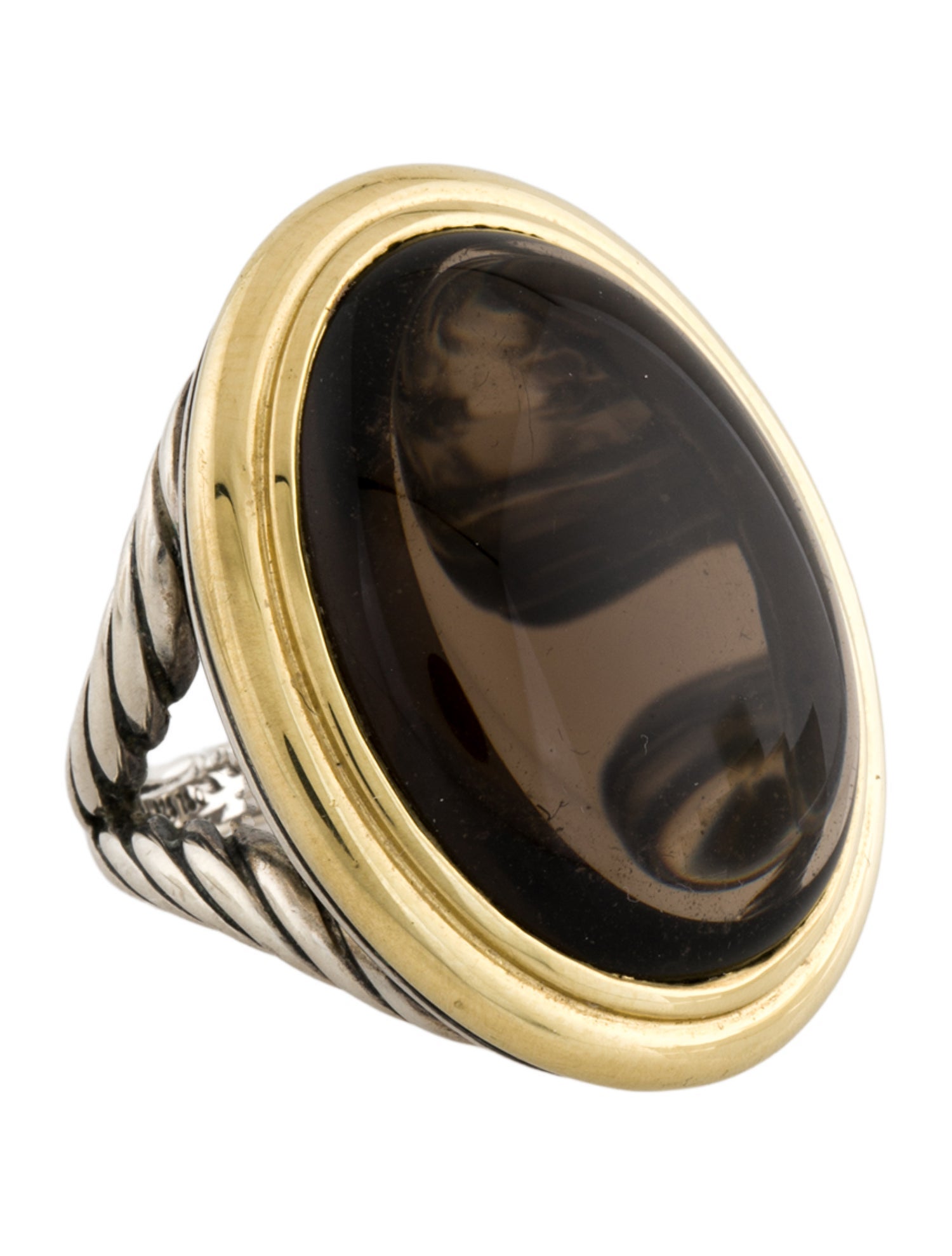 David Yurman Smoky Quartz Albion® Oval Ring