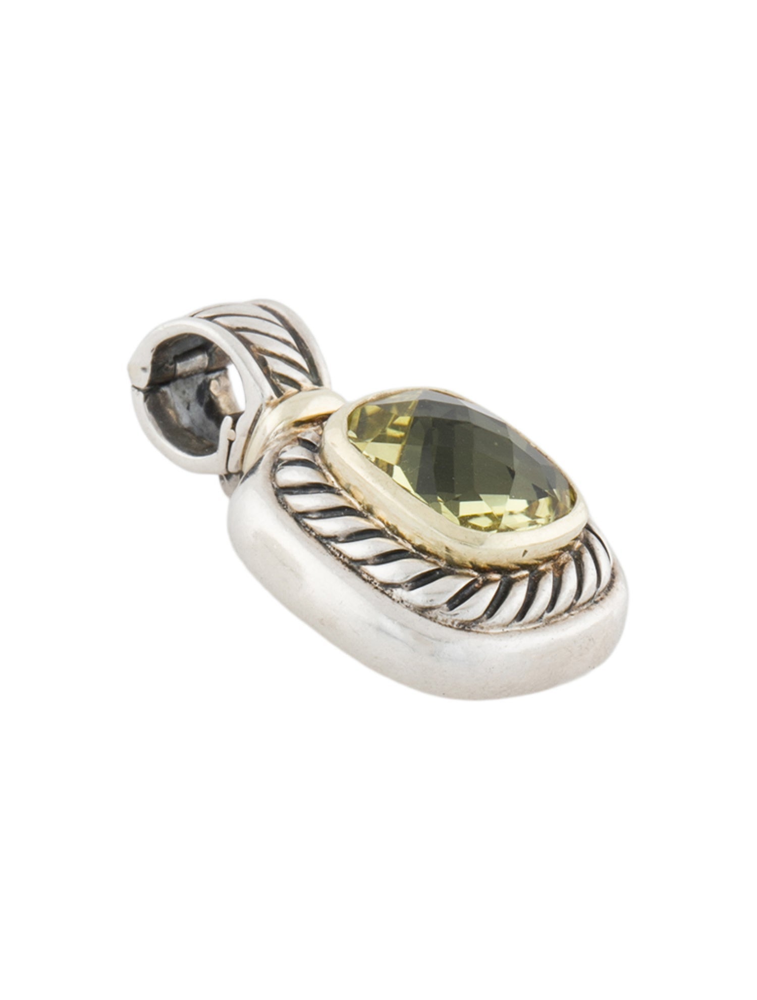 David Yurman Two-Tone Albion Quartz Pendant