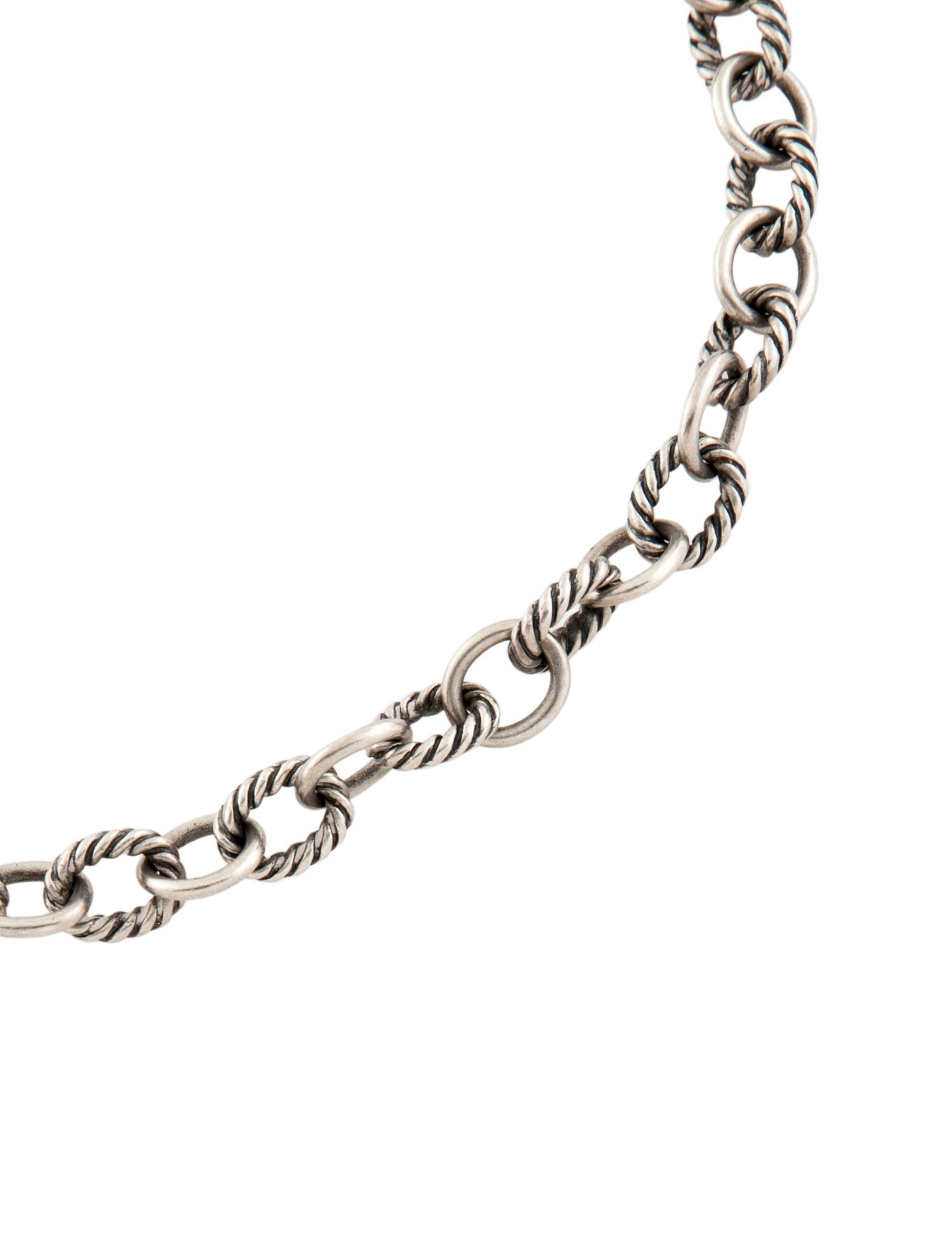 David Yurman Two-Tone Oval Chain Necklace