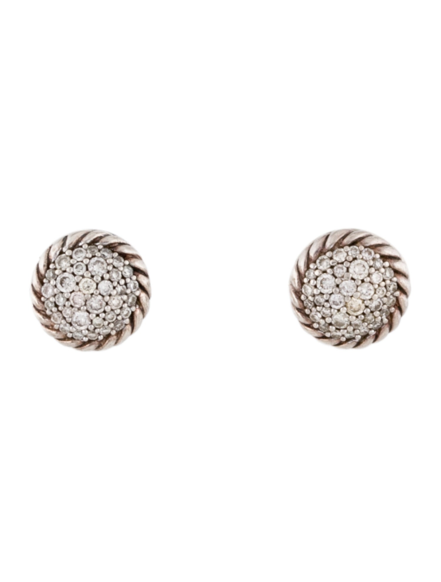 David Yurman Diamond Petite Pavé Stud Earrings