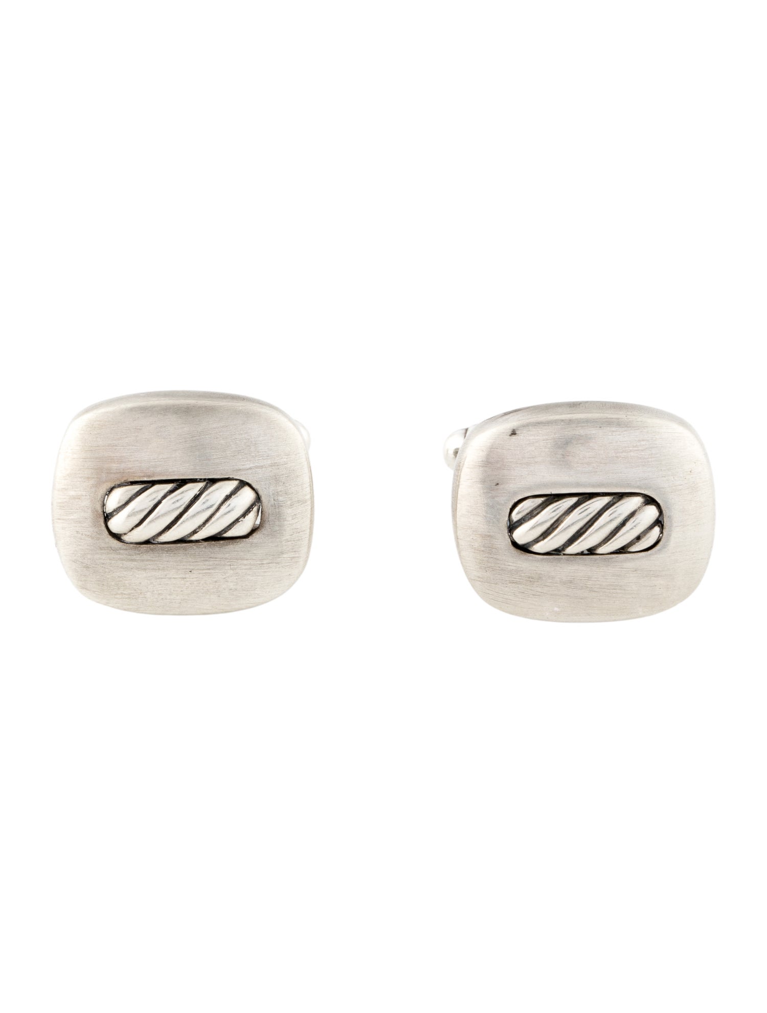 David Yurman Cable Inlay Cufflinks