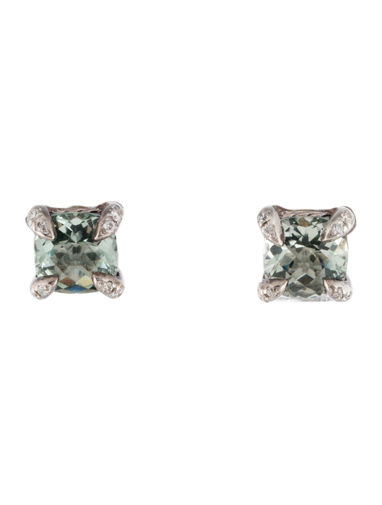 David Yurman Prasiolite & Diamond Châtelaine® Stud Earrings