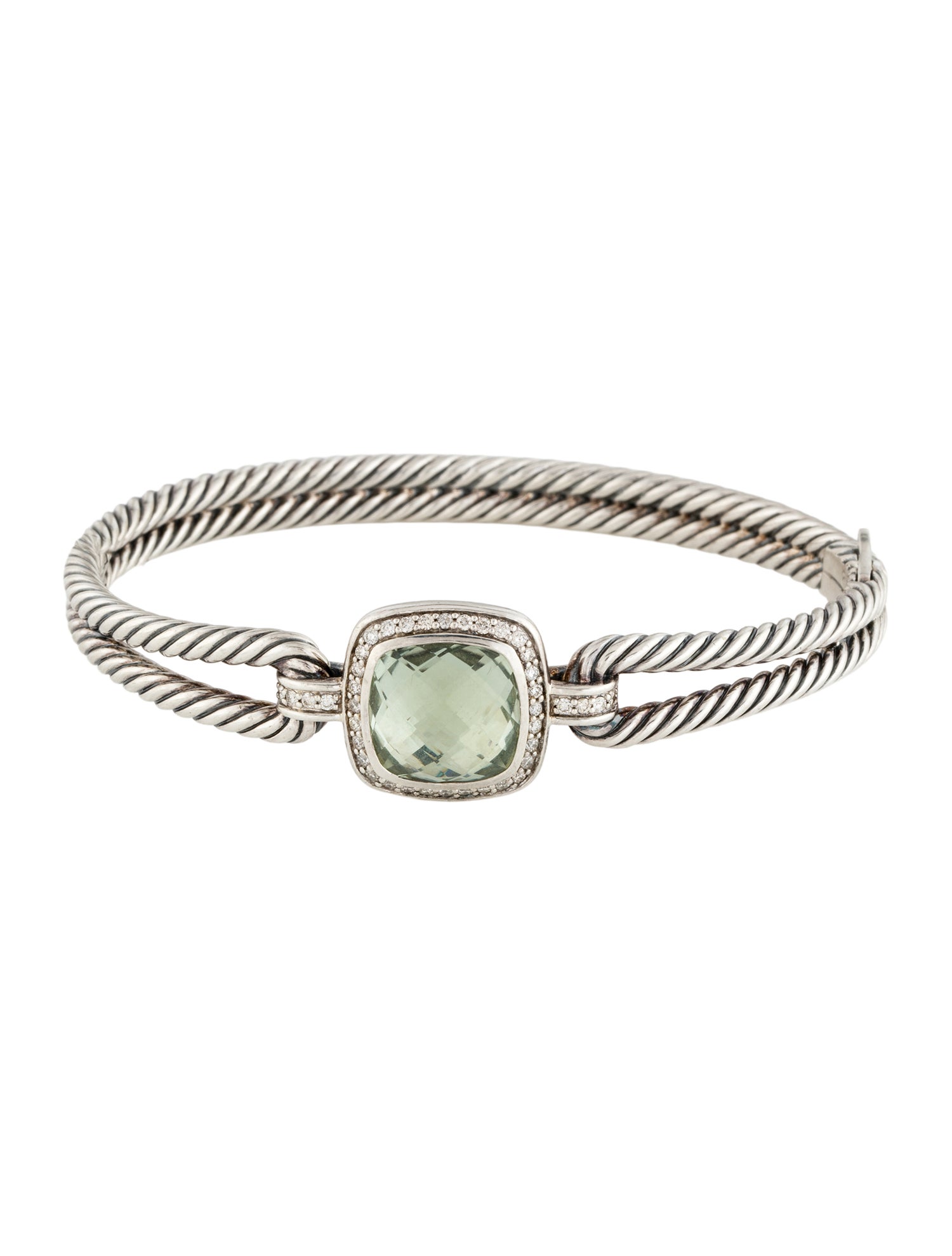 David Yurman Prasiolite & Diamond Albion Bracelet