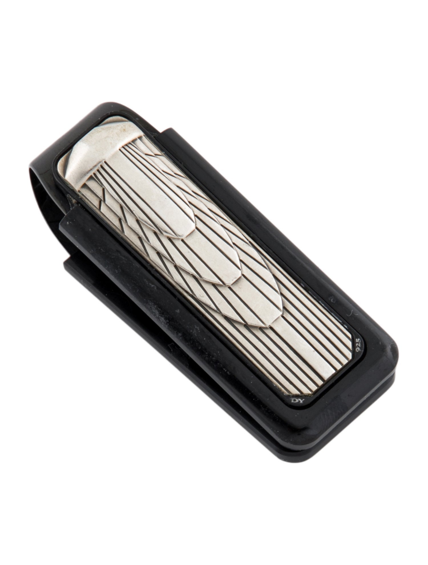David Yurman Silver Engraved Money Clip