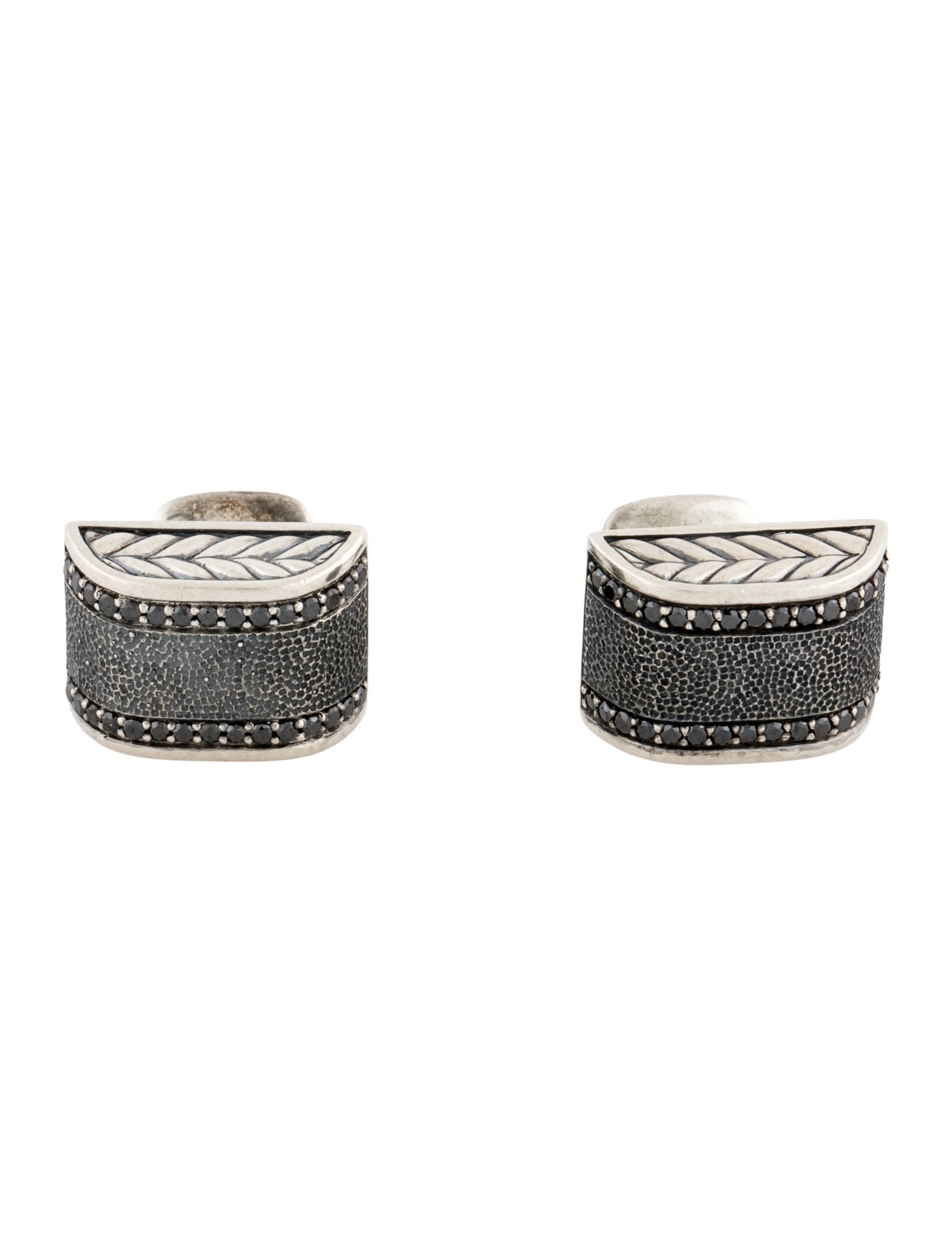 David Yurman David Yurman Diamond Chevron Cufflinks
