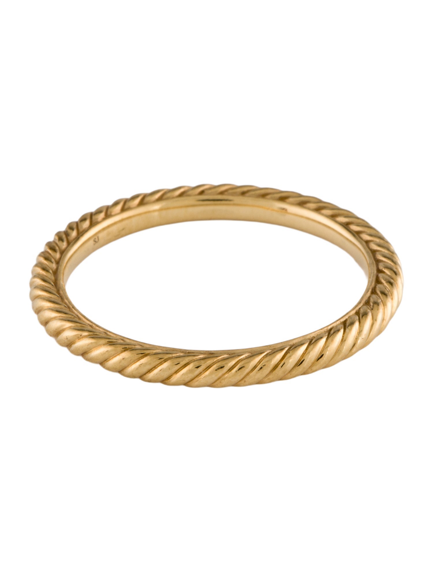 David Yurman 18K Cable Collectibles Stack Band
