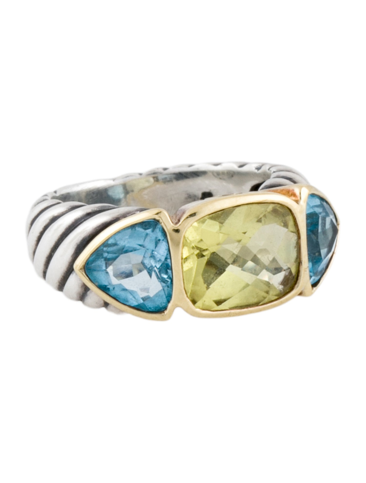 David Yurman Quartz & Topaz Renaissance Ring