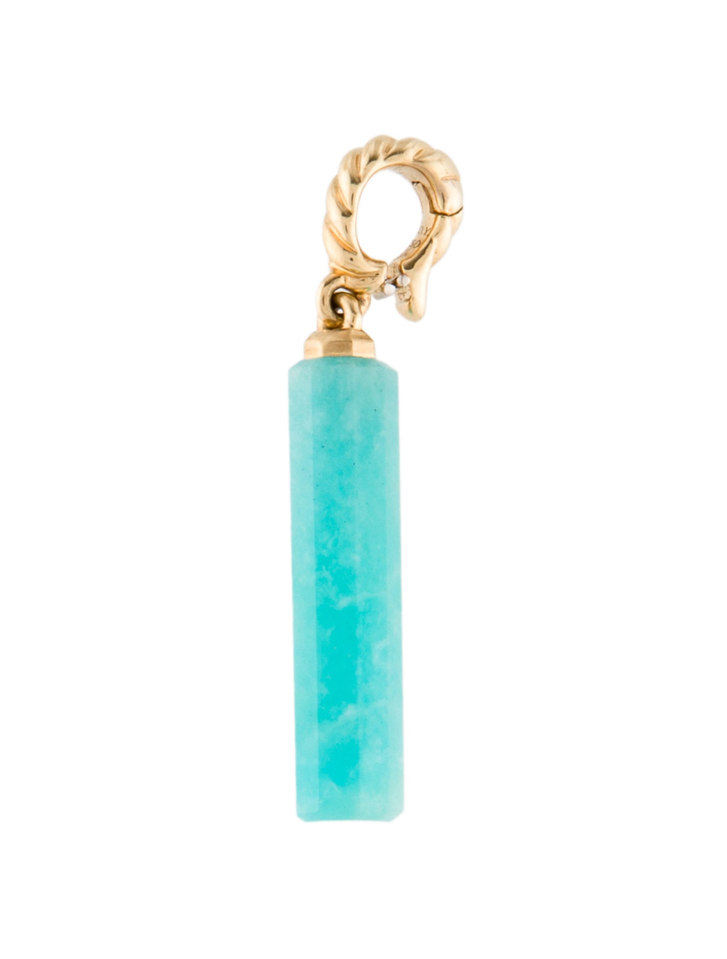 David Yurman 18K Amazonite Pendant