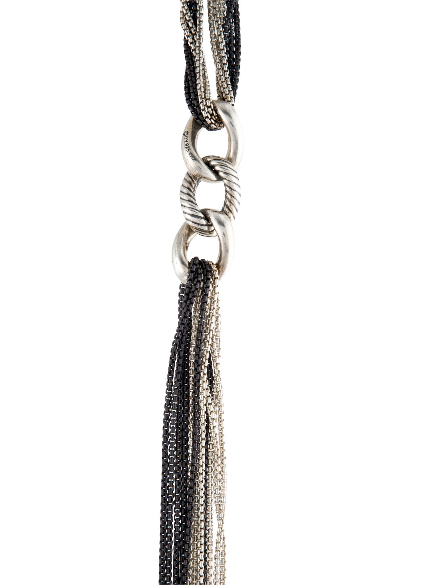 David Yurman Two-Tone Curb Link Chain Necklace