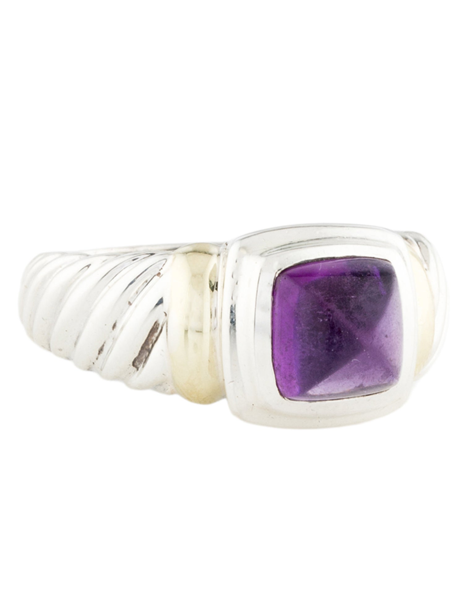 David Yurman Vintage Amethyst Cable Ring