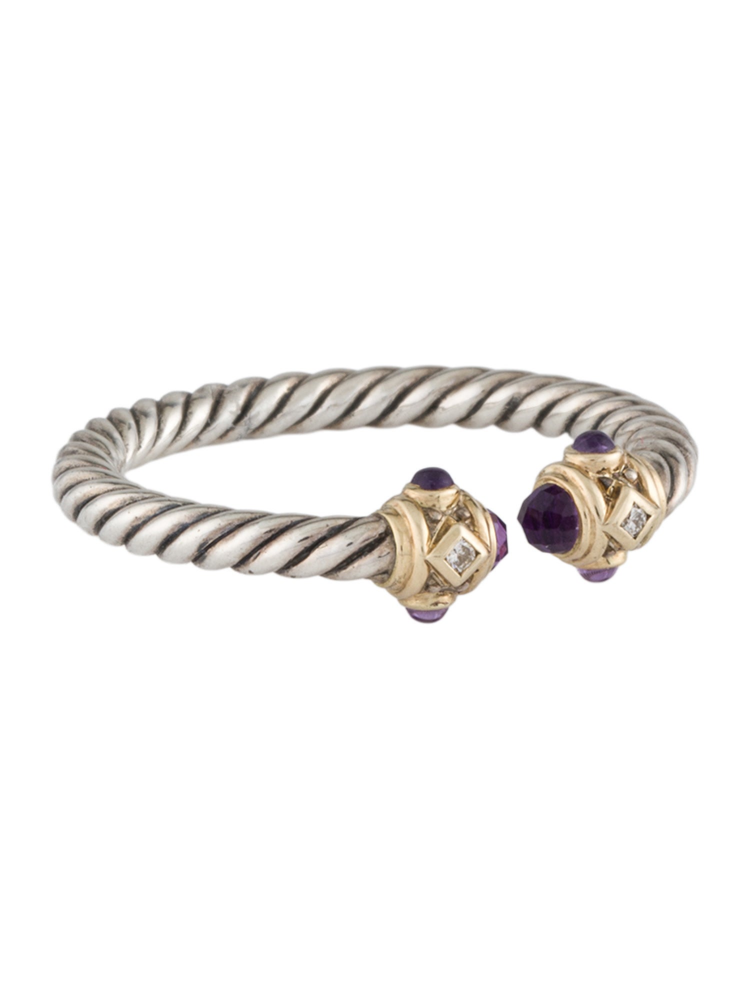 David Yurman Amethyst & Diamond Renaissance® Ring