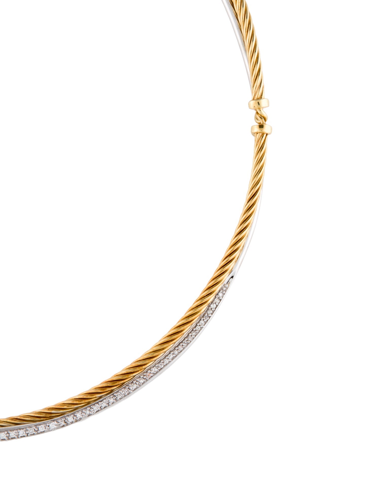 David Yurman 18K Diamond Collar Necklace