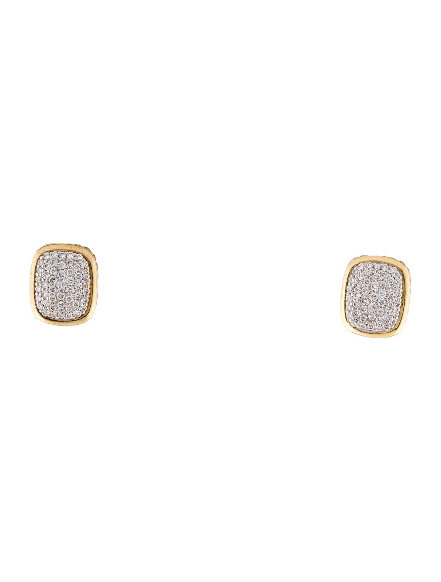 David Yurman 18K Diamond Studs