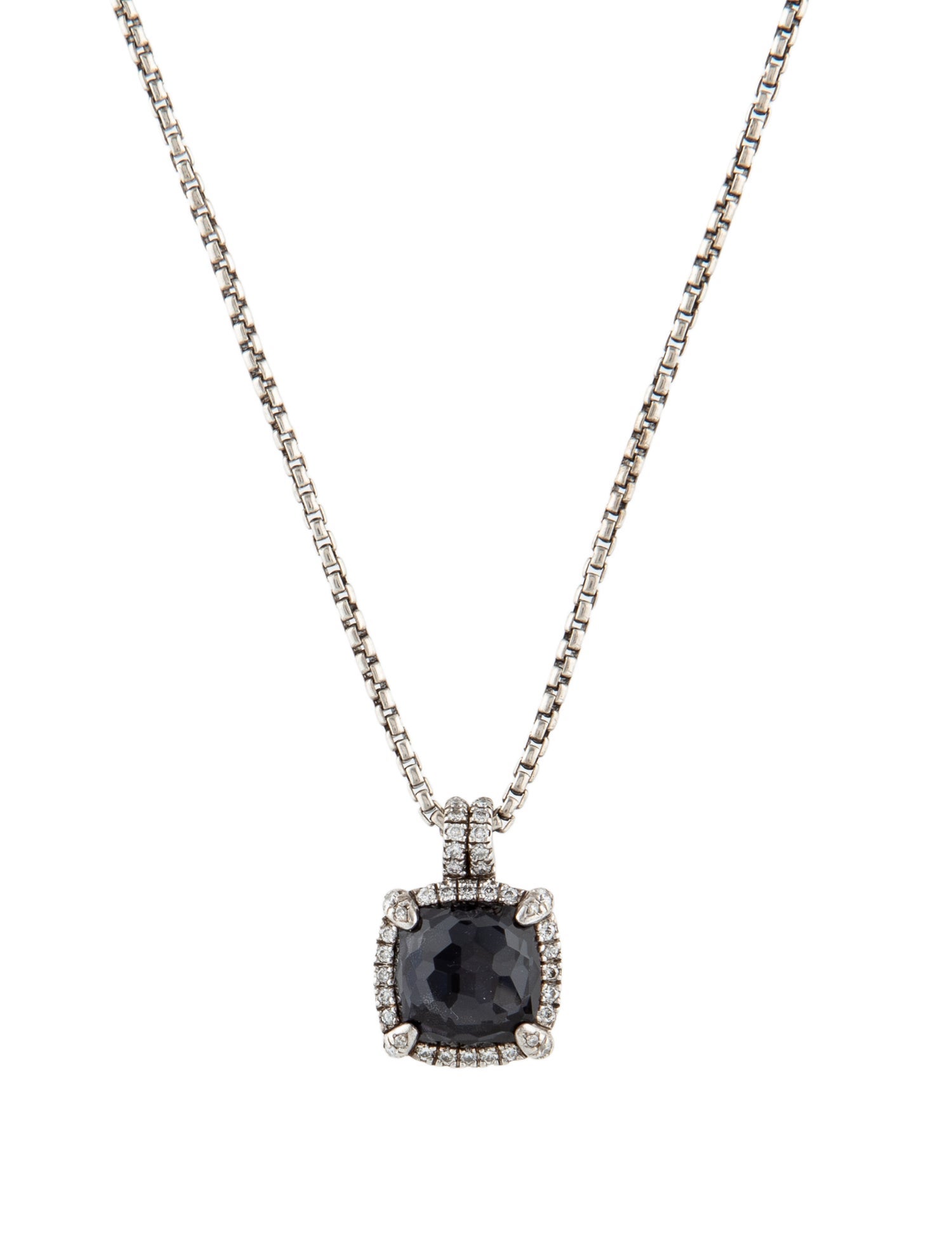 David Yurman Black Orchid & Diamond Châtelaine Pendant Necklace