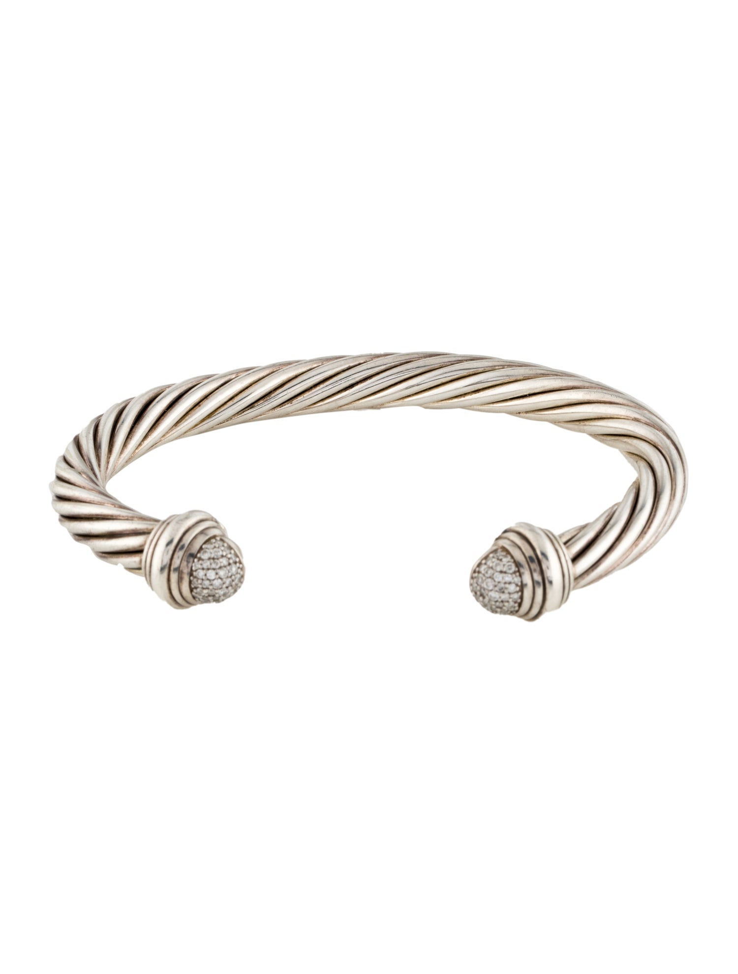 David Yurman Diamond Classic Cable Bracelet
