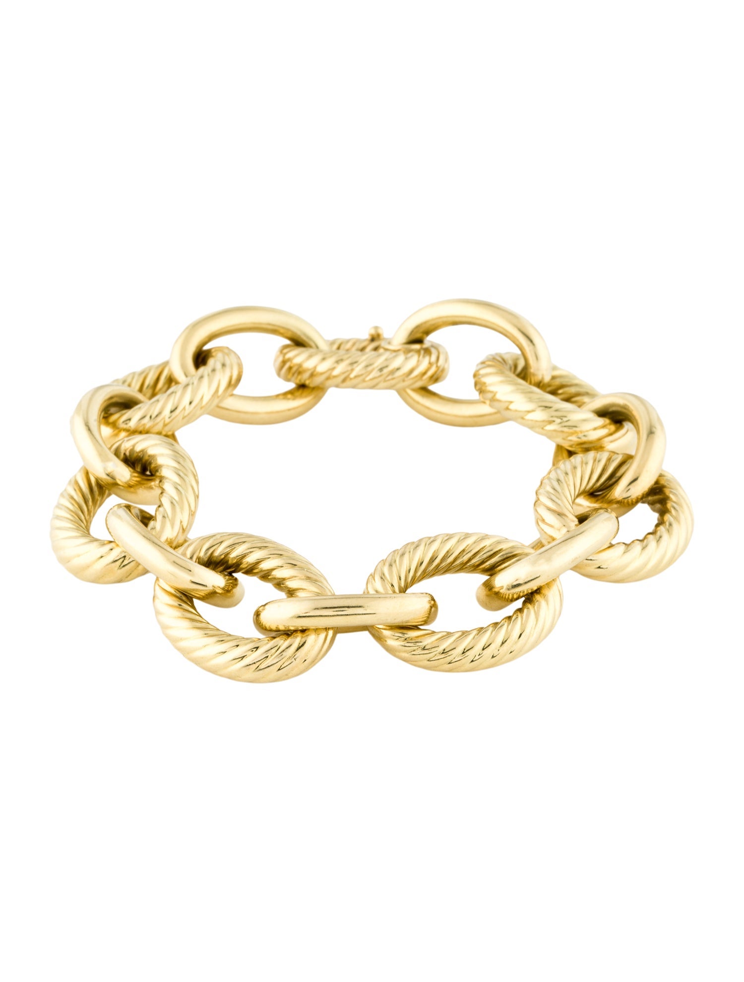 David Yurman 18K Oval Link Chain Bracelet