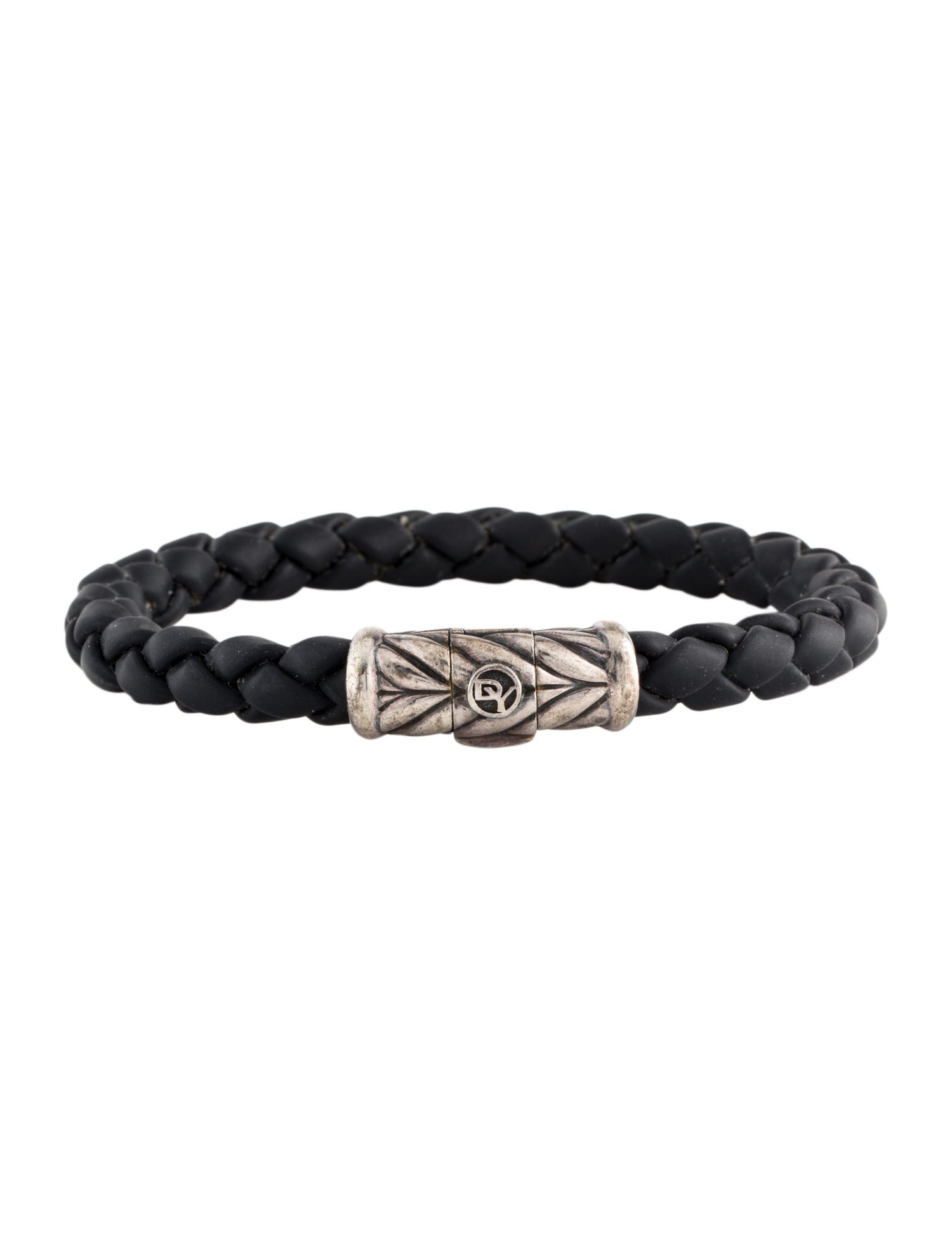 David Yurman Rubber Braided Chevron Bracelet