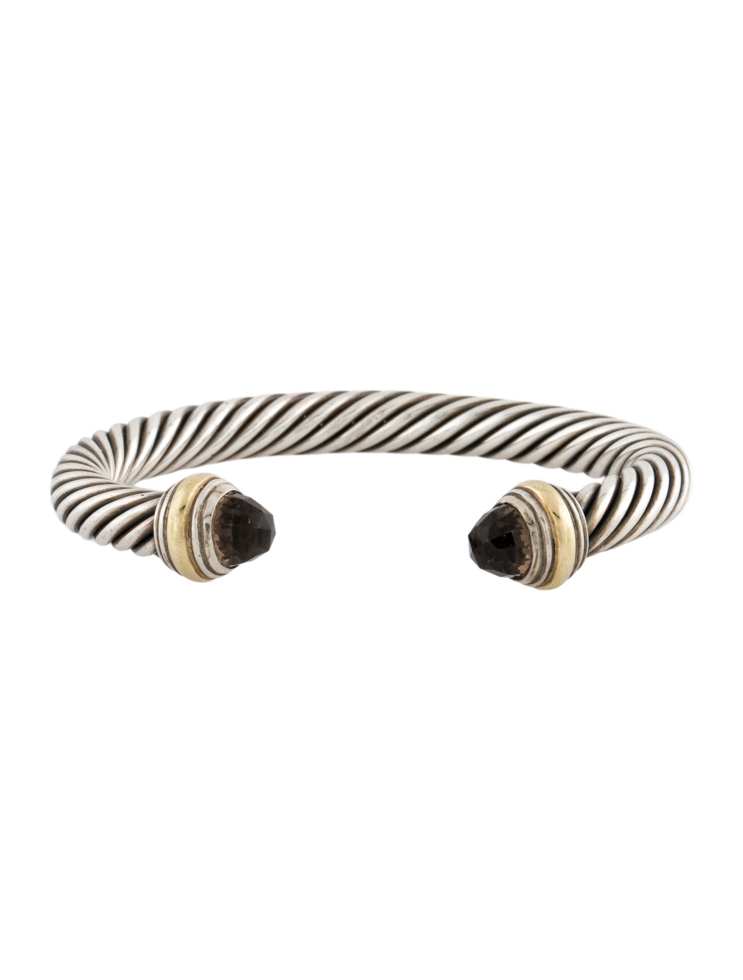 David Yurman Smoky Quartz Classic Cable Bracelet