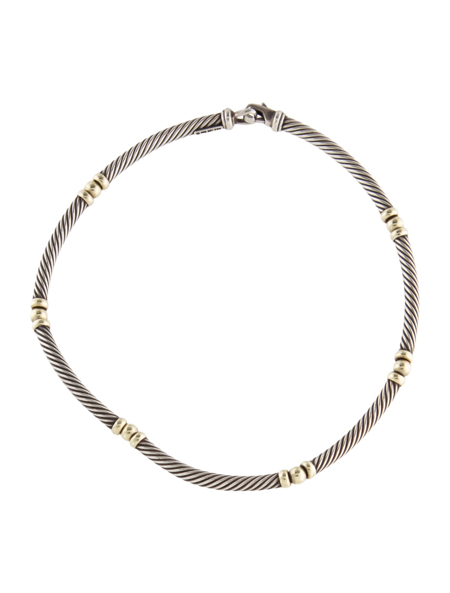 David Yurman Two-Tone Metro Collar Necklace