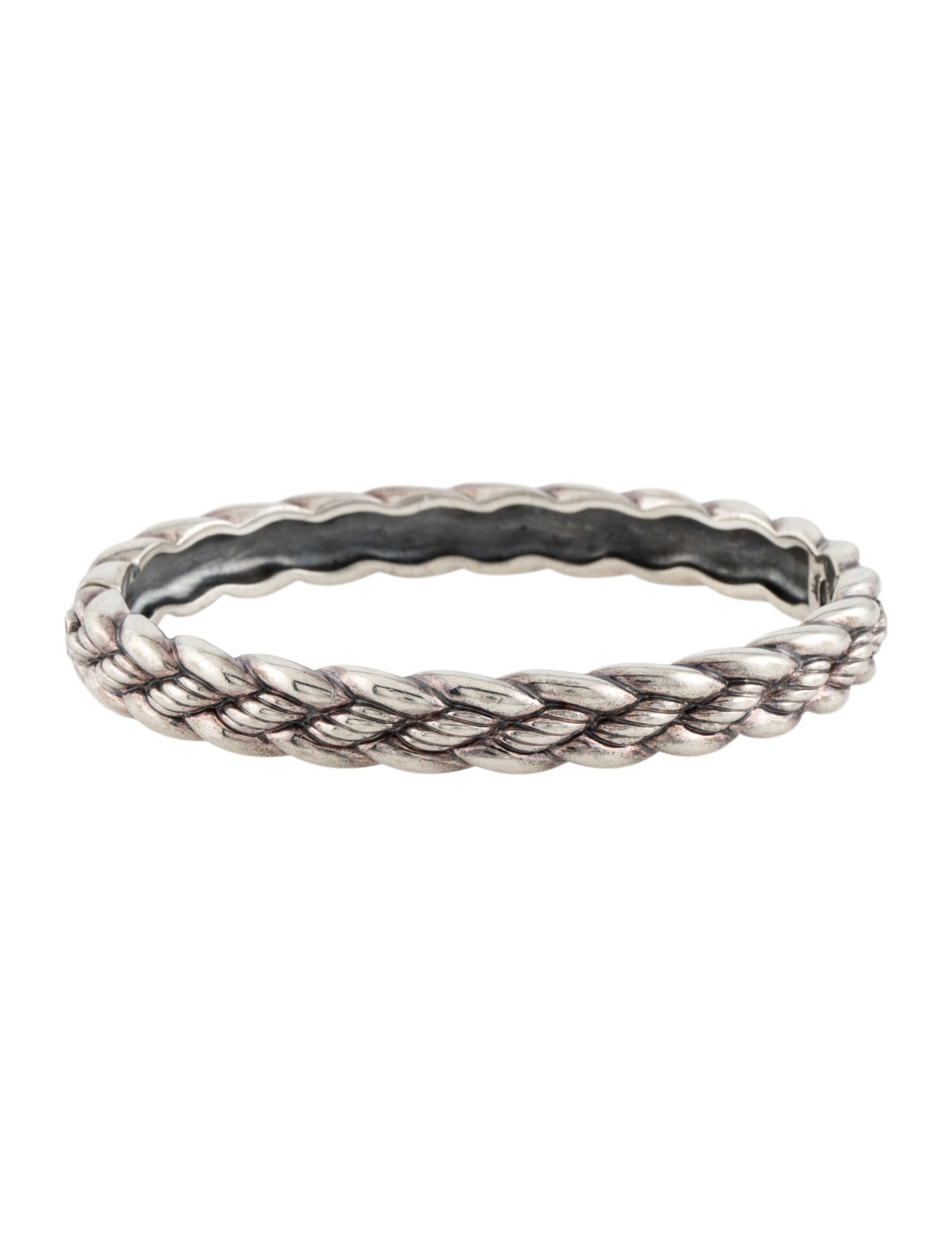 David Yurman Hinged Woven Cable Bangle
