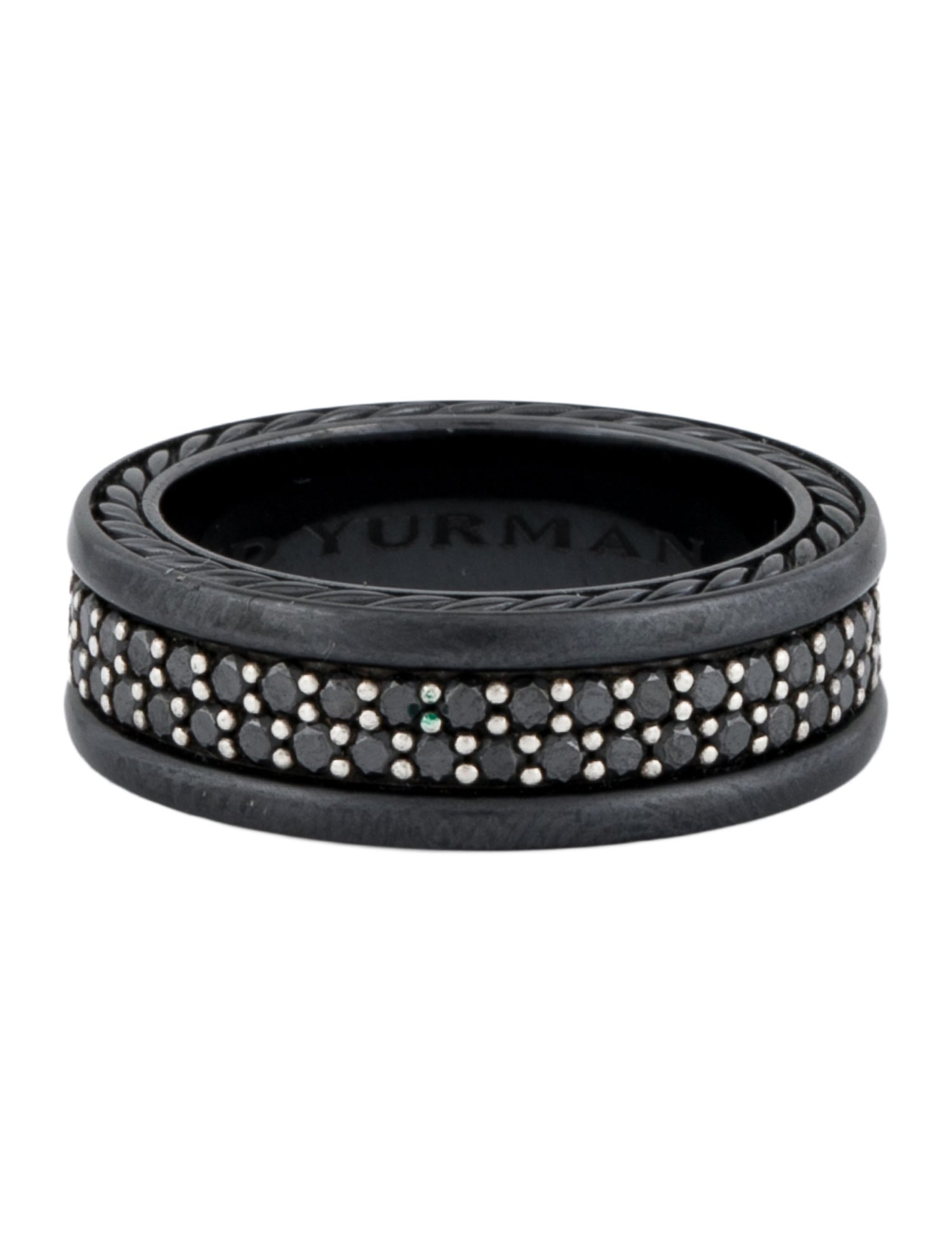 David Yurman Diamond Streamline® Two Row Band Ring