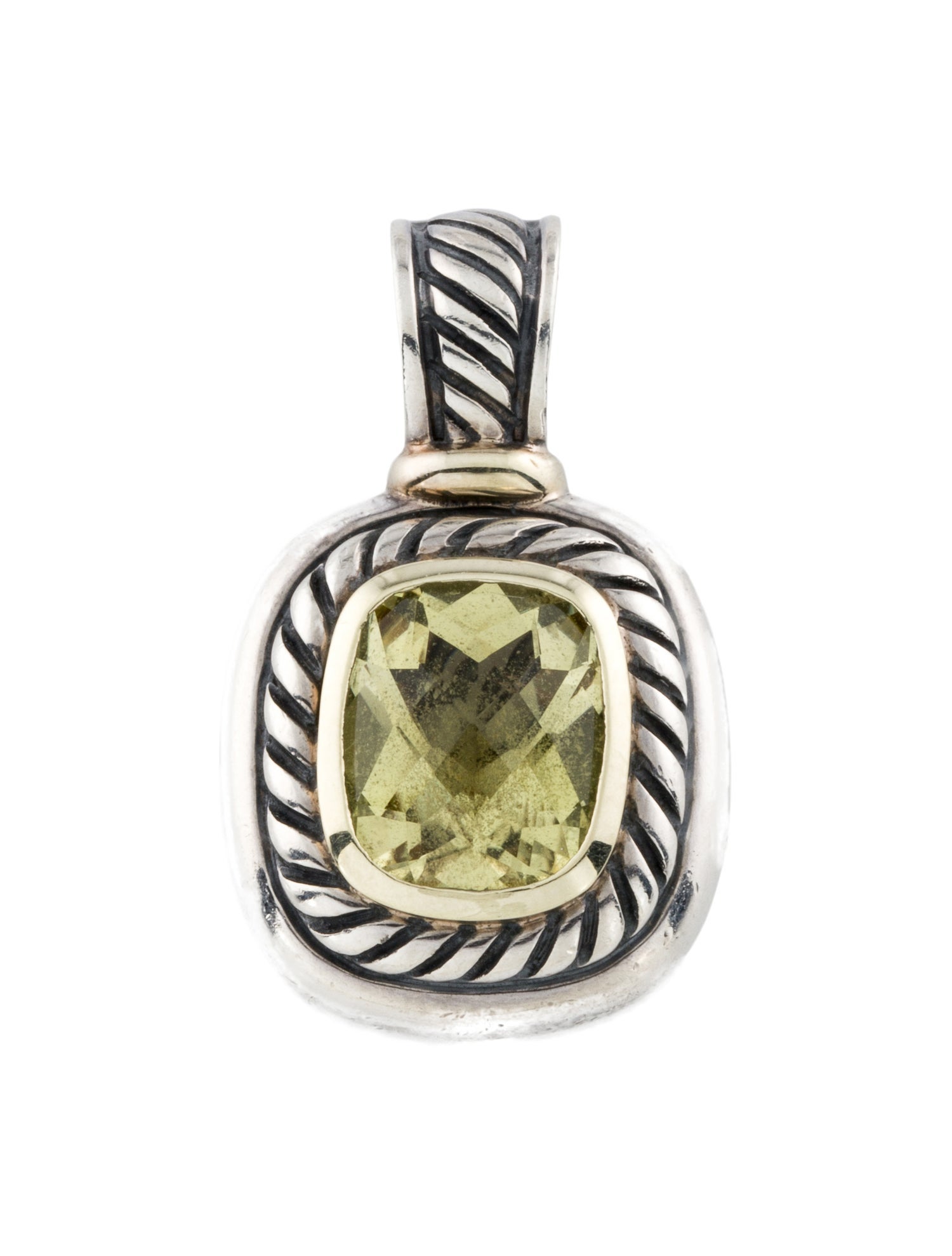 David Yurman Quartz Albion Enhancer Pendant