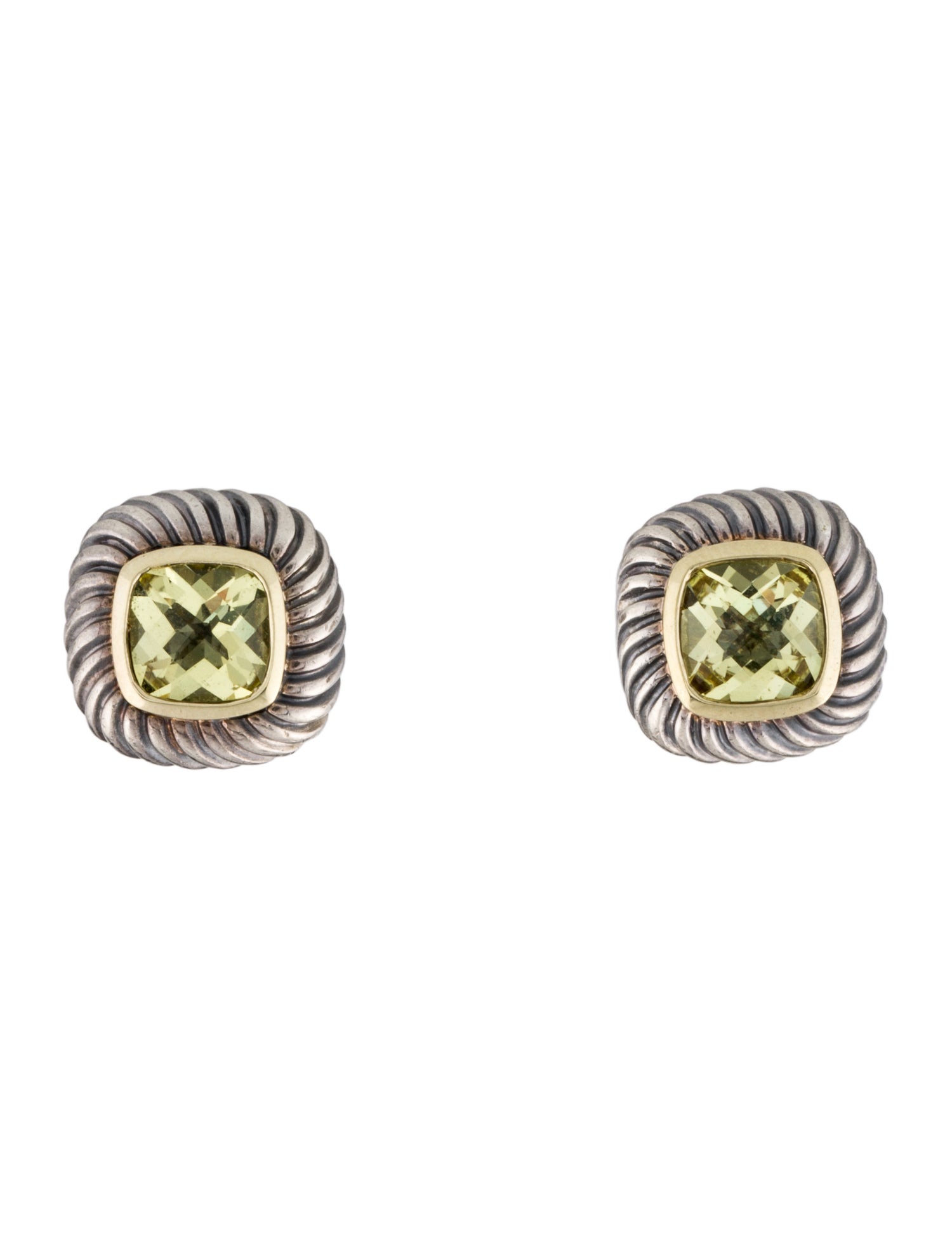David Yurman Quartz Cable Stud Earrings