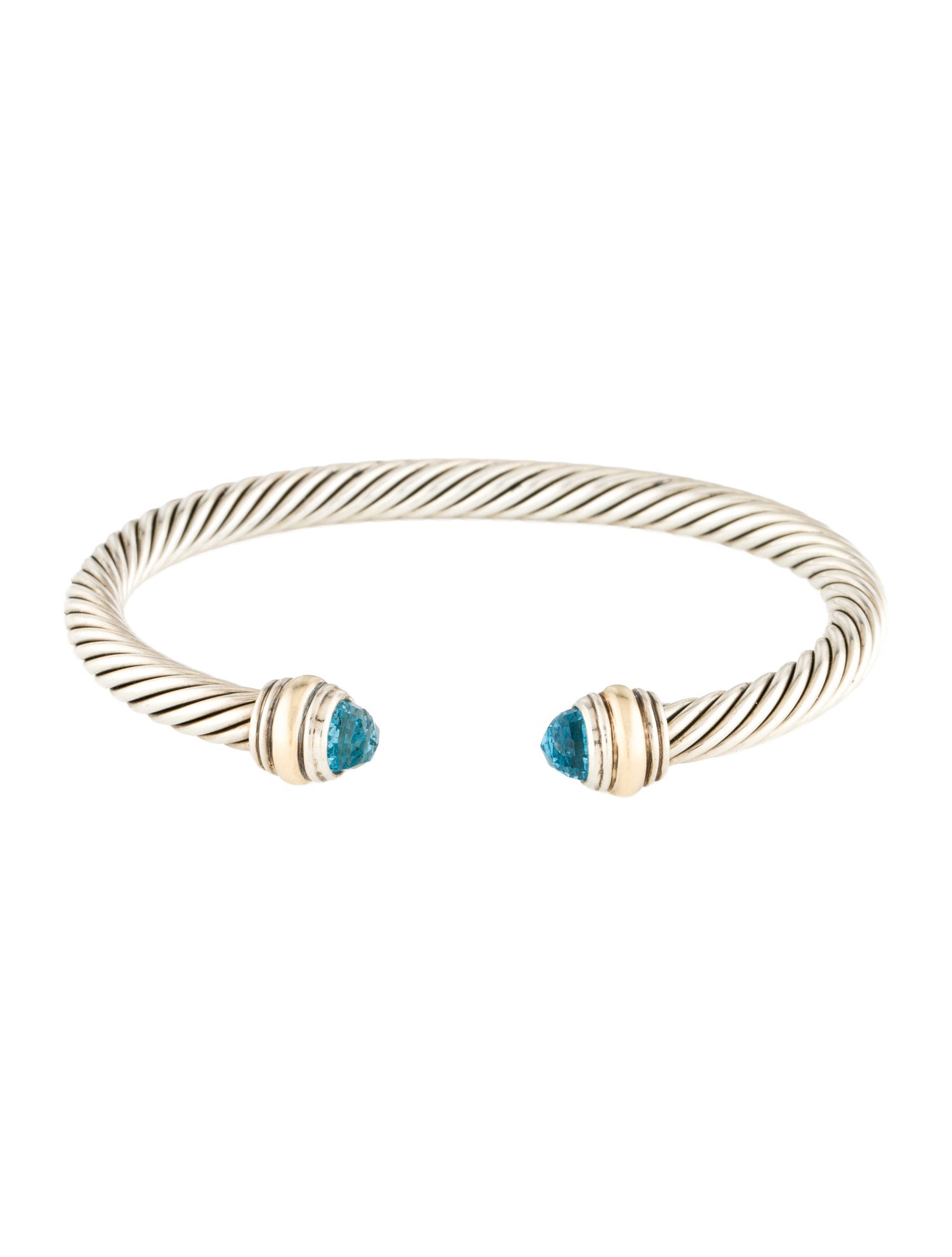 David Yurman Topaz Classic Cable Cuff Bracelet
