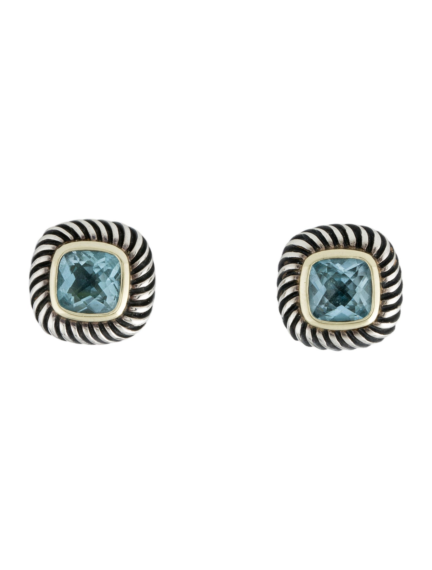David Yurman Topaz Albion Stud Earrings