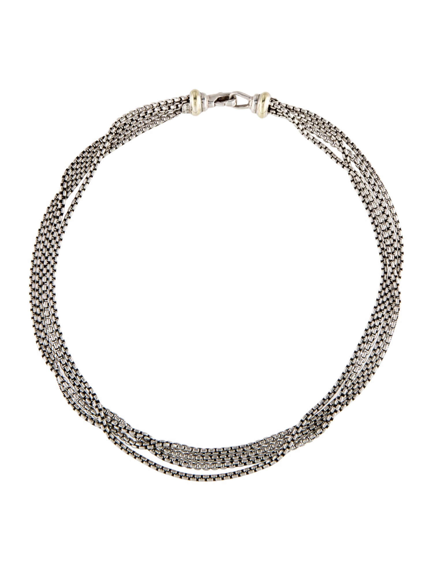 David Yurman Two-Tone Multistrand Necklace
