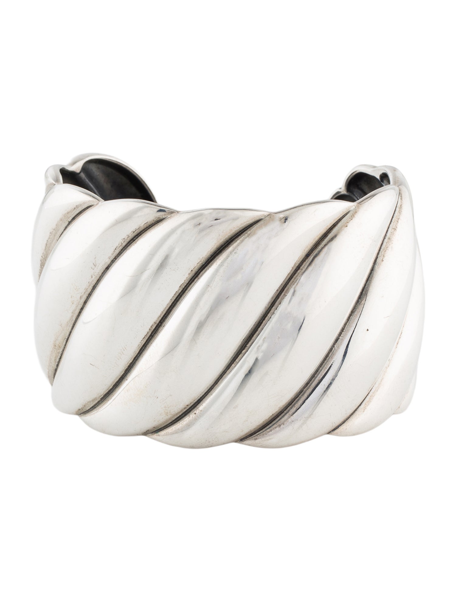 David Yurman Sculpted Cable Wide Cuff Bracelet