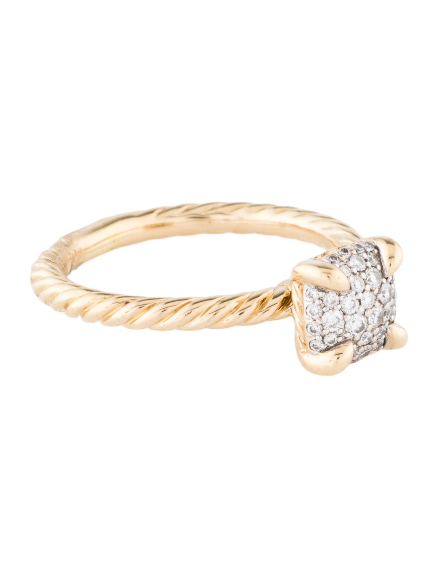 David Yurman 18K Diamond Petite Chatelaine® Ring