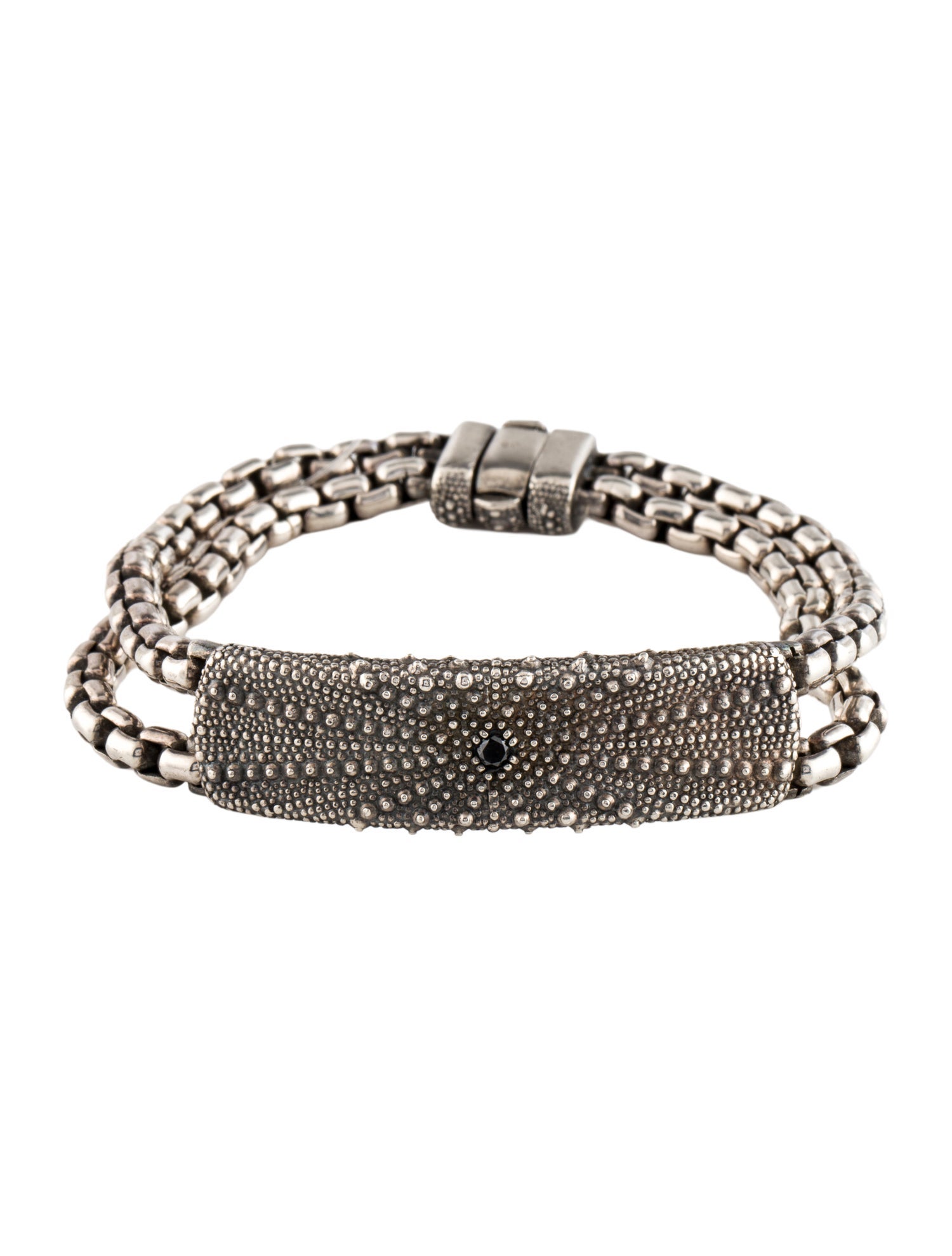David Yurman Diamond Sea Urchin Link Bracelet