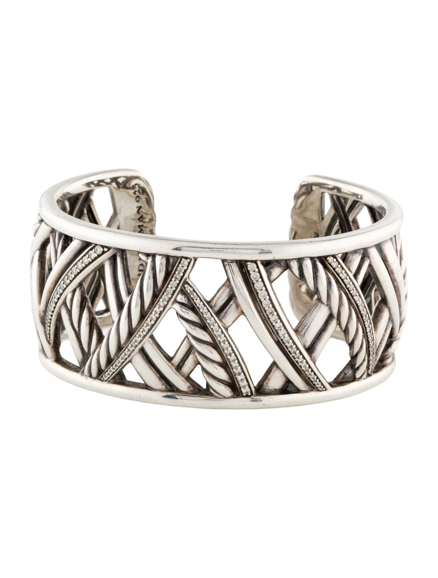 David Yurman Diamond Papyrus Cuff Bracelet