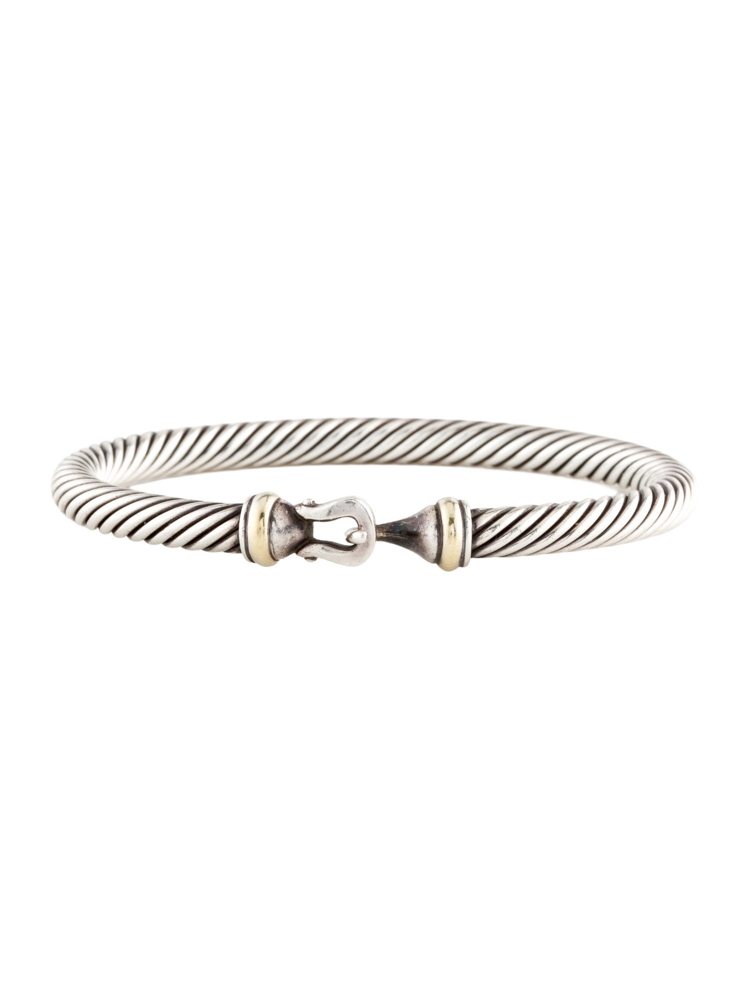 David Yurman Two-Tone Buckle Classic Cable Bracelet