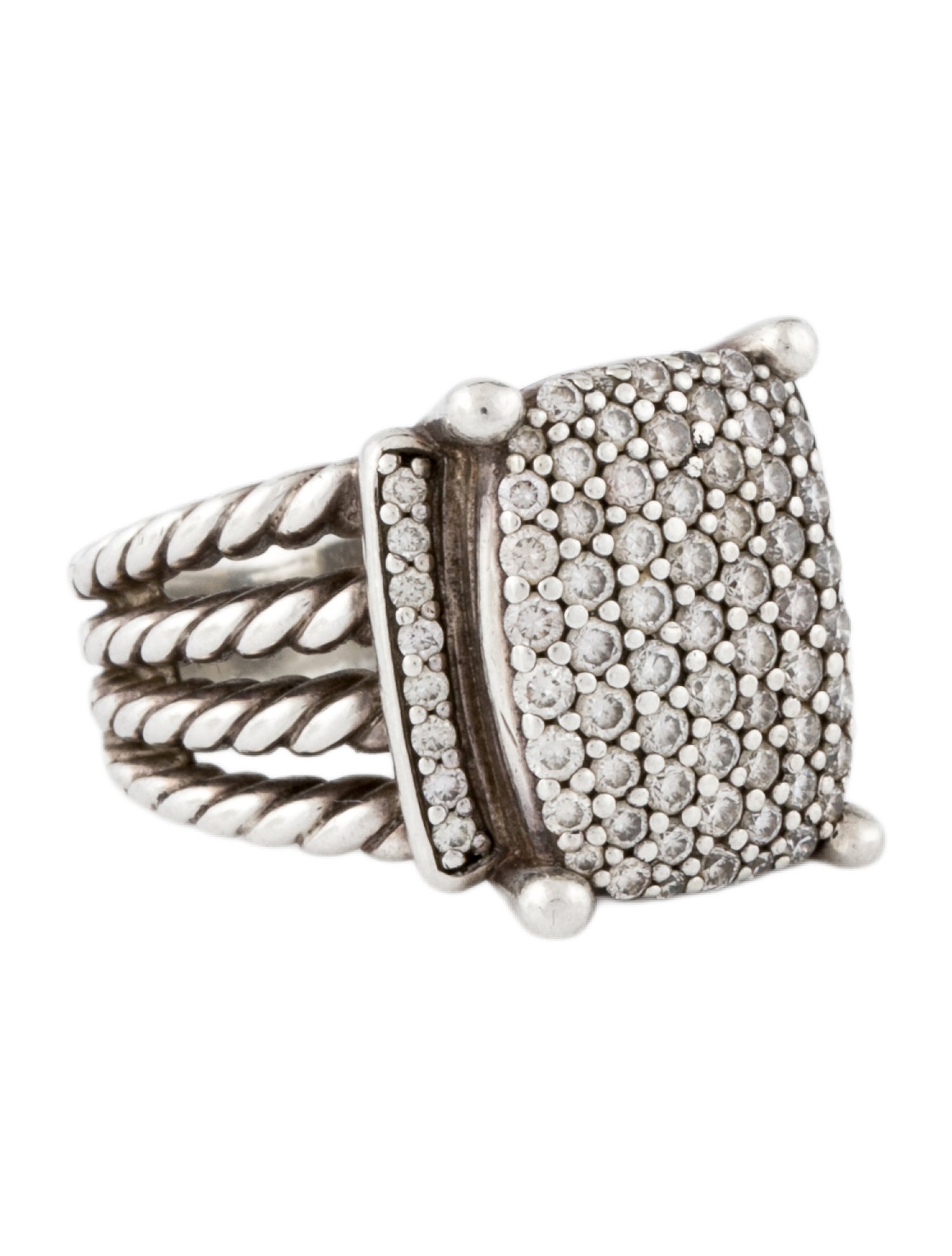 David Yurman 1.12ctw Diamond Wheaton Ring
