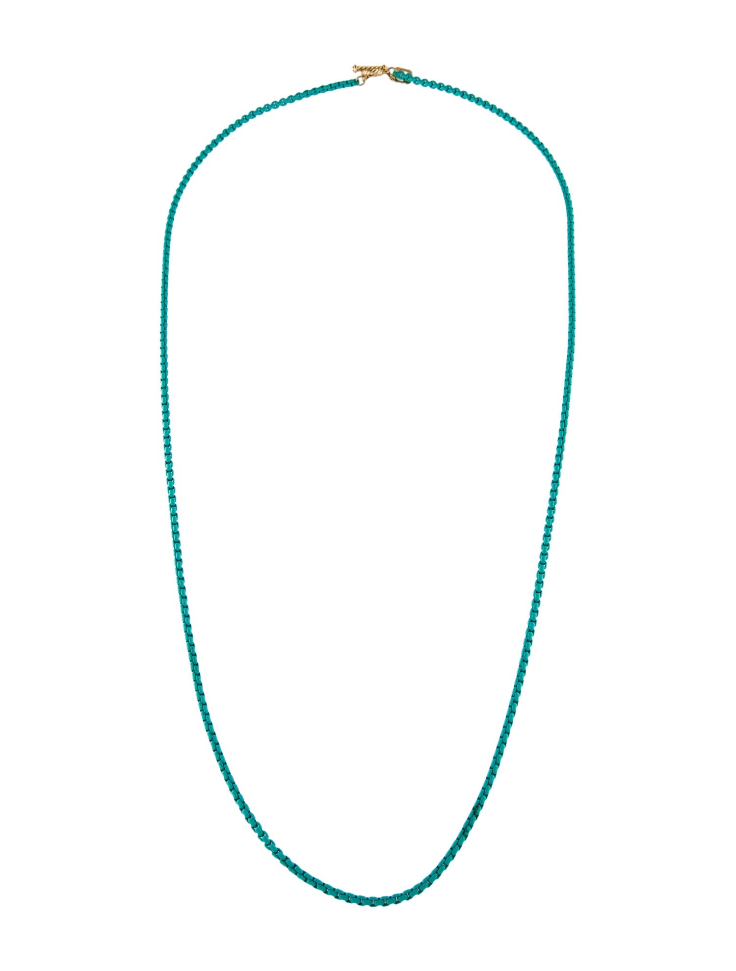 David Yurman DY Bel Aire Color Box Chain Necklace