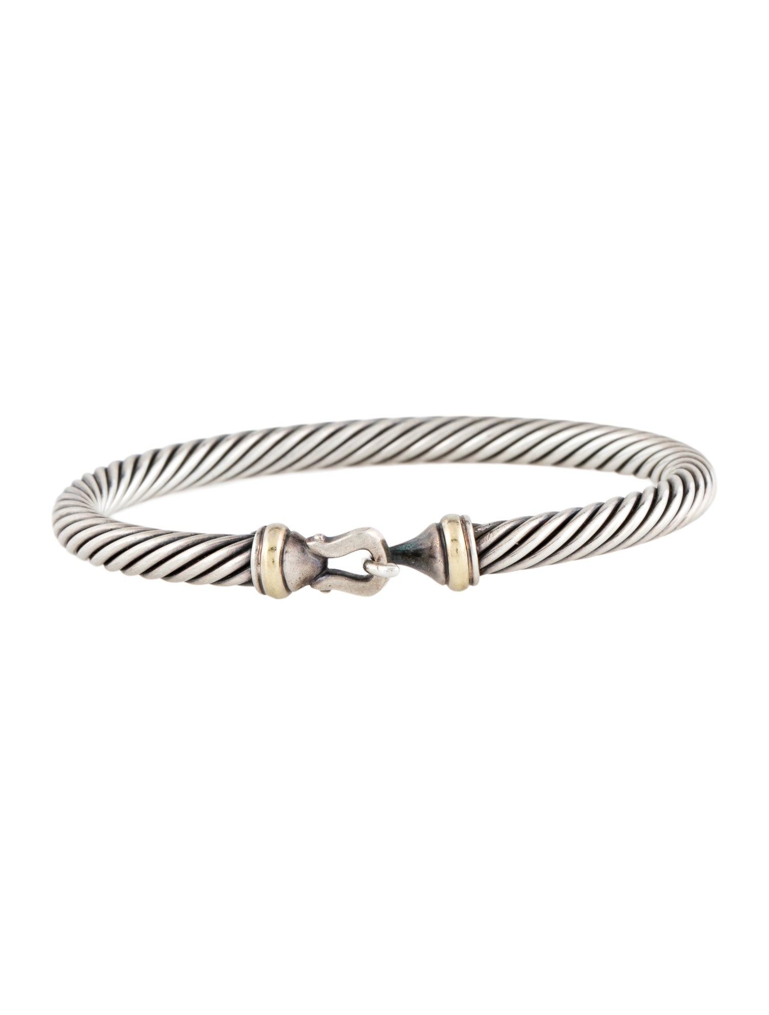 David Yurman Two-Tone Buckle Classic Cable Bracelet