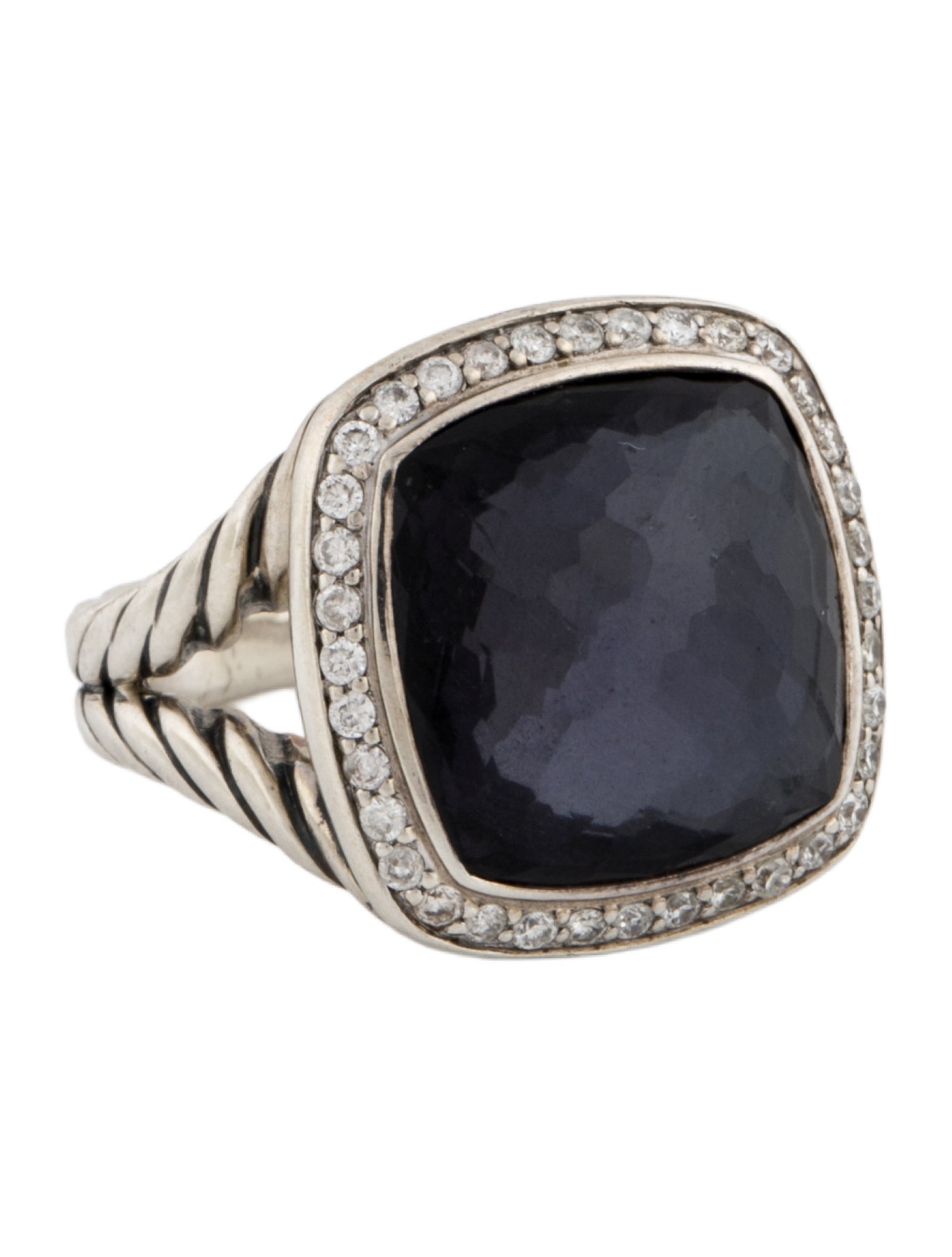 David Yurman Black Orchid & Diamond Albion Ring