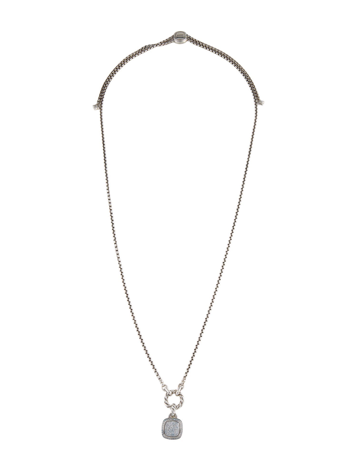 David Yurman 1.01ctw Diamond Albion Pendant Necklace