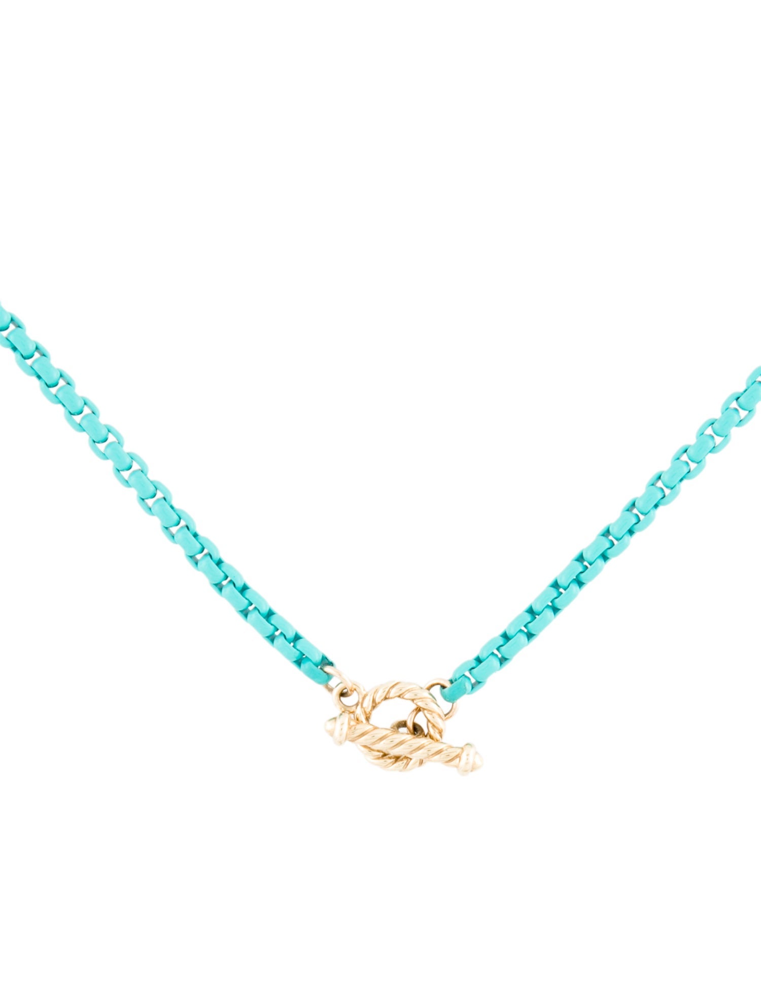 David Yurman DY Bel Aire Color Box Chain Necklace