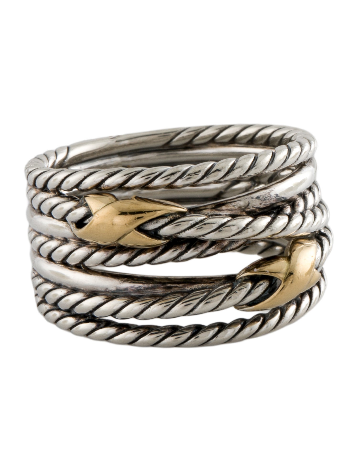 David Yurman Double X Crossover Ring