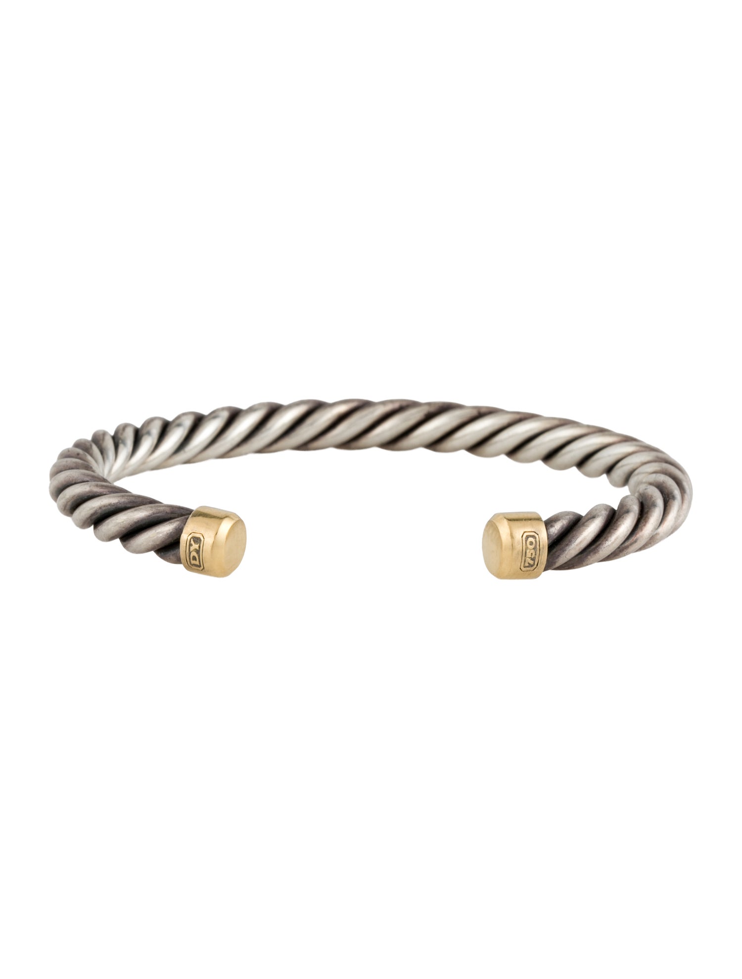 David Yurman Two-Tone Cable Cuff Bracelet