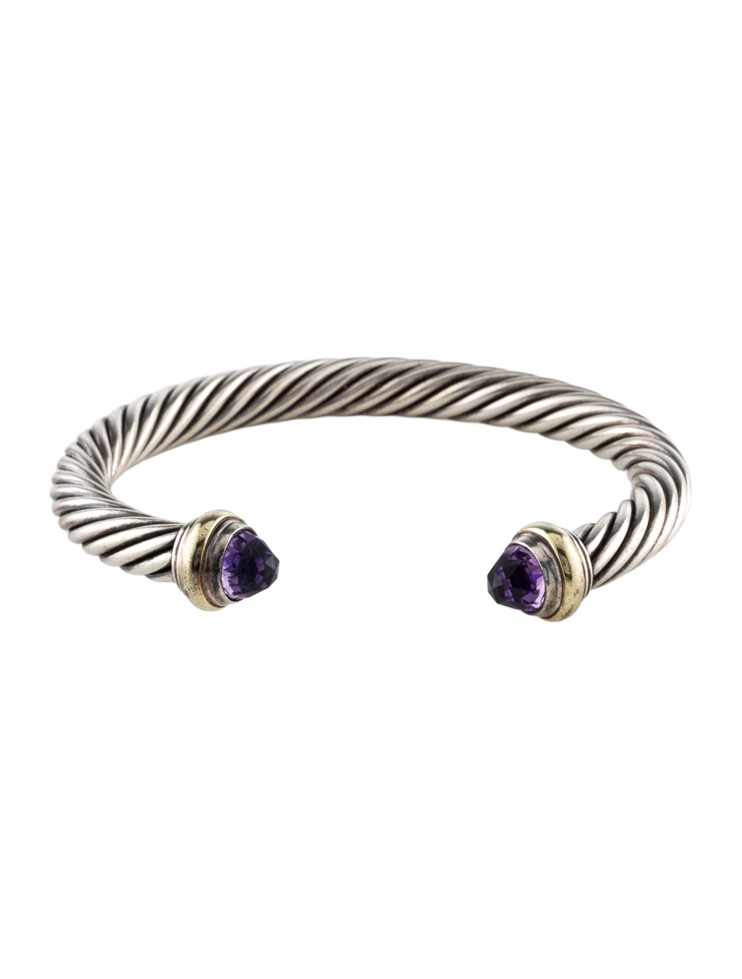 David Yurman Amethyst Cable Classic Cuff