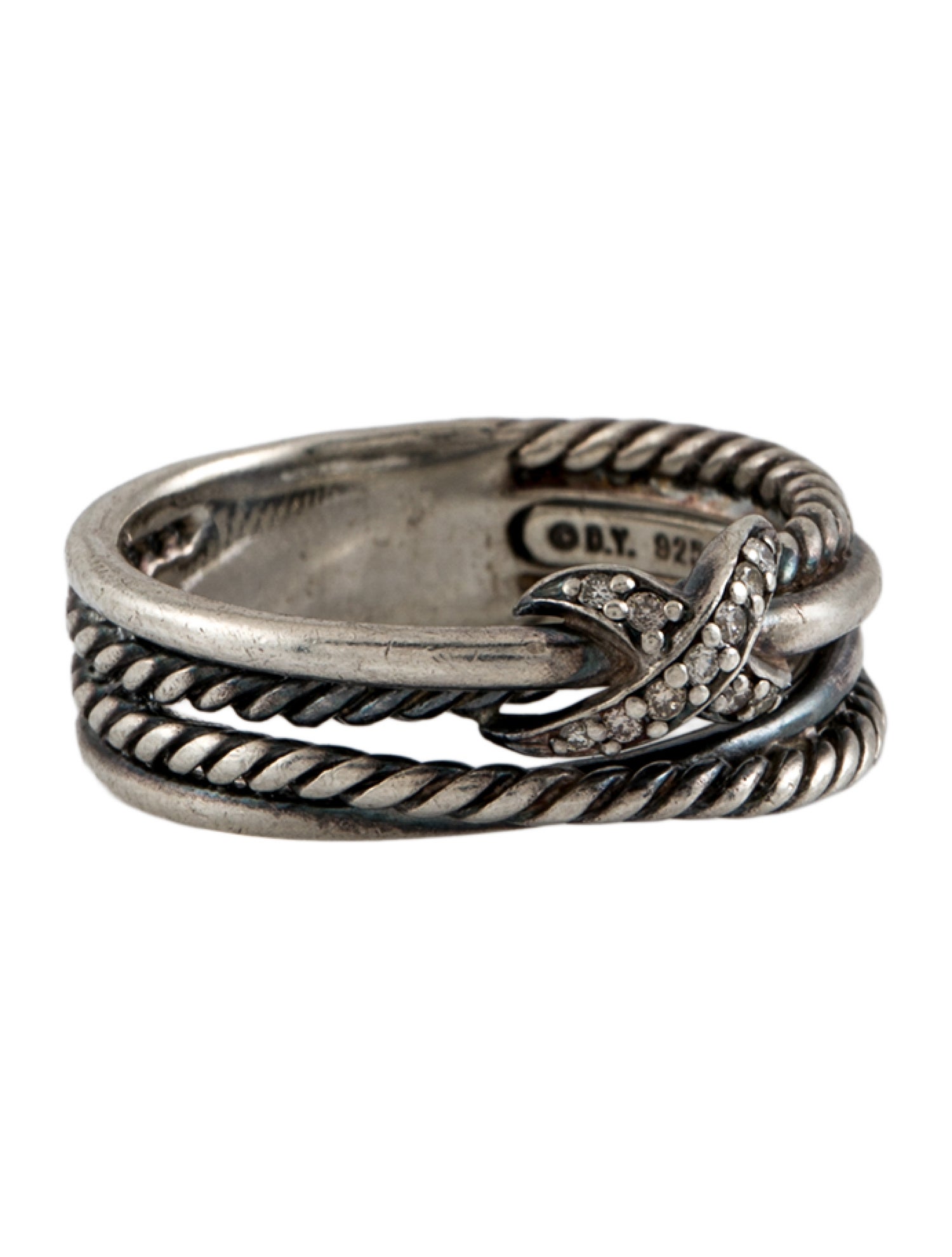 David Yurman Diamond X Crossover Band