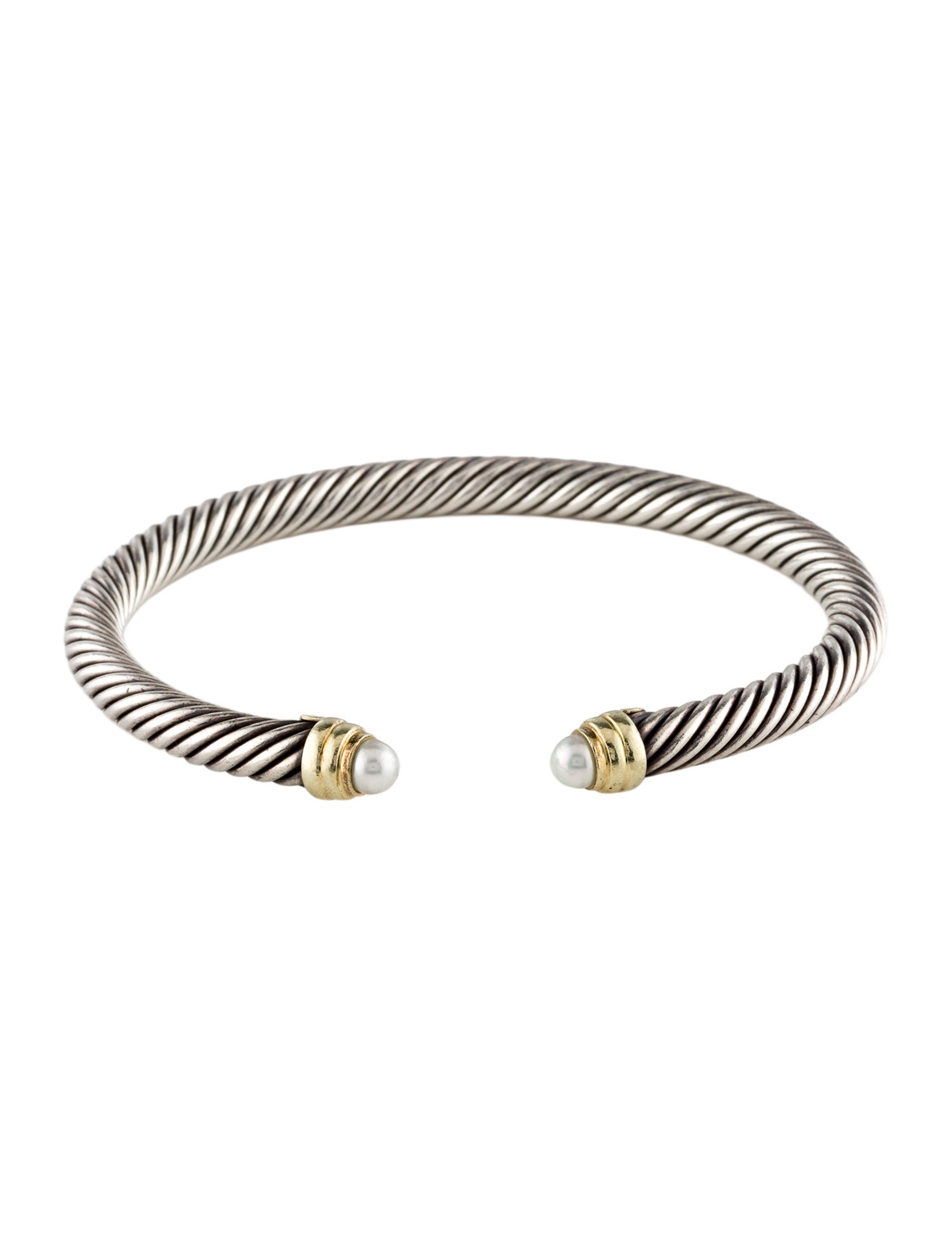 David Yurman Pearl Classic Cable Cuff Bracelet