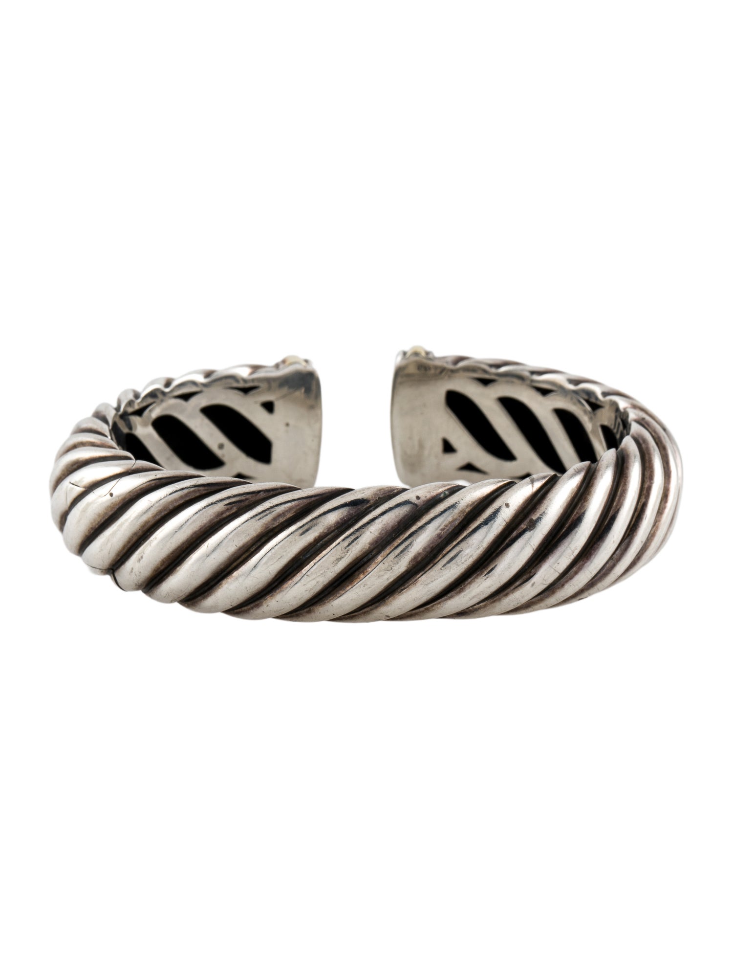 David Yurman Two-Tone Sculpted Cable Bracelet